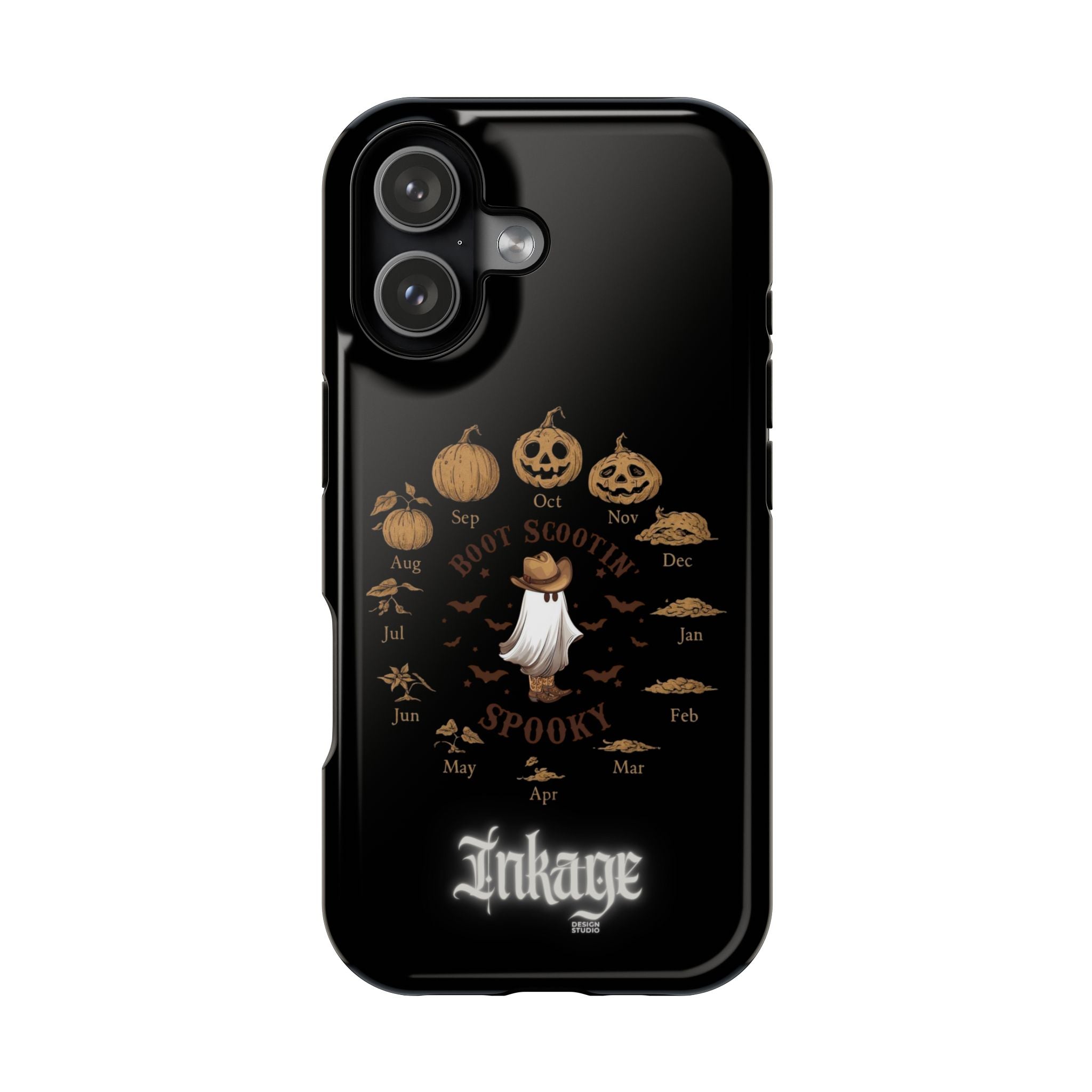 Spooky Boot Halloween Pumpkin Magnetic Phone Case (Season)