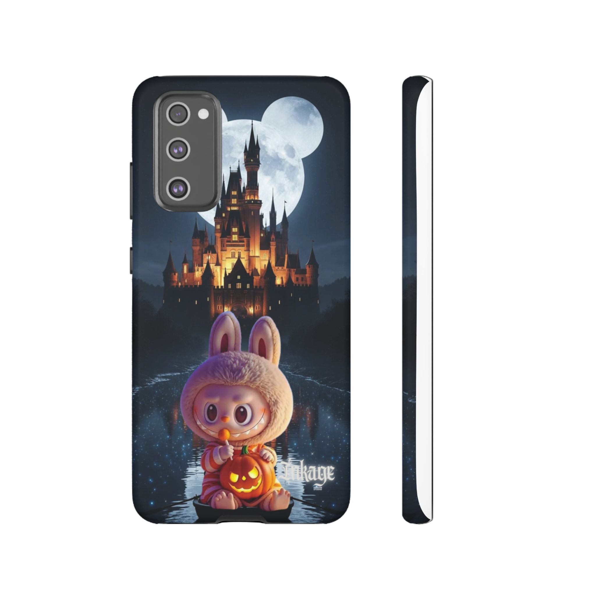 Labubu Halloween On Disney Boat Tough Phone Cases (Season, Animation)
