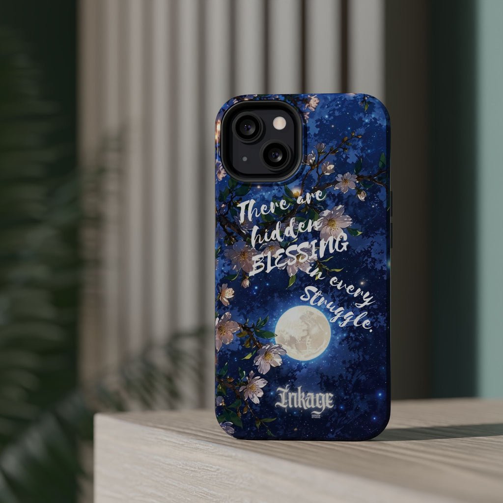 “Moonlit Blessing” Quote Magnetic Phone Cases