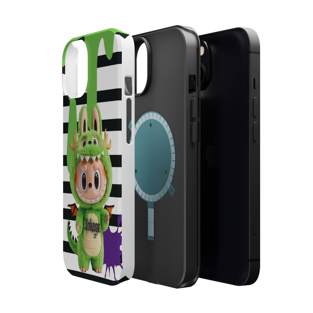 Greenie Labubu Spooky Magnetic Phone Case (Animation)