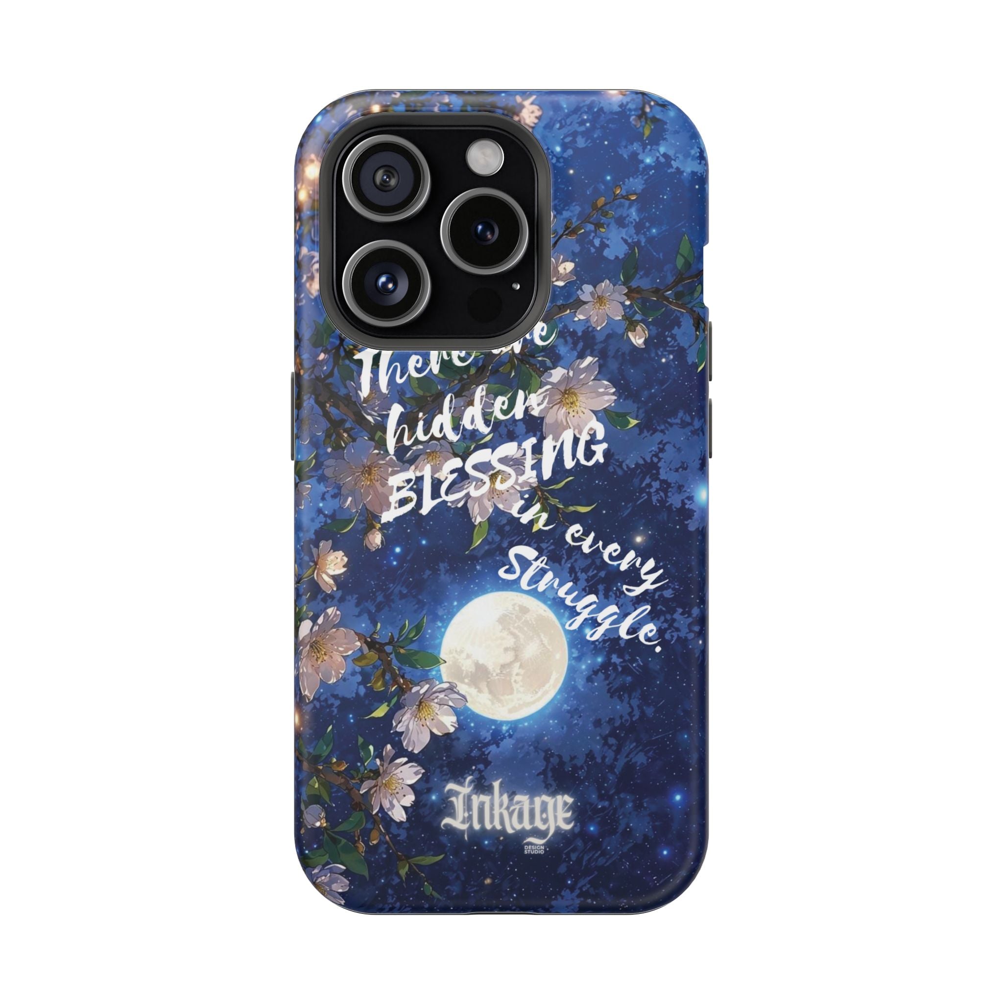 “Moonlit Blessing” Quote Magnetic Phone Cases