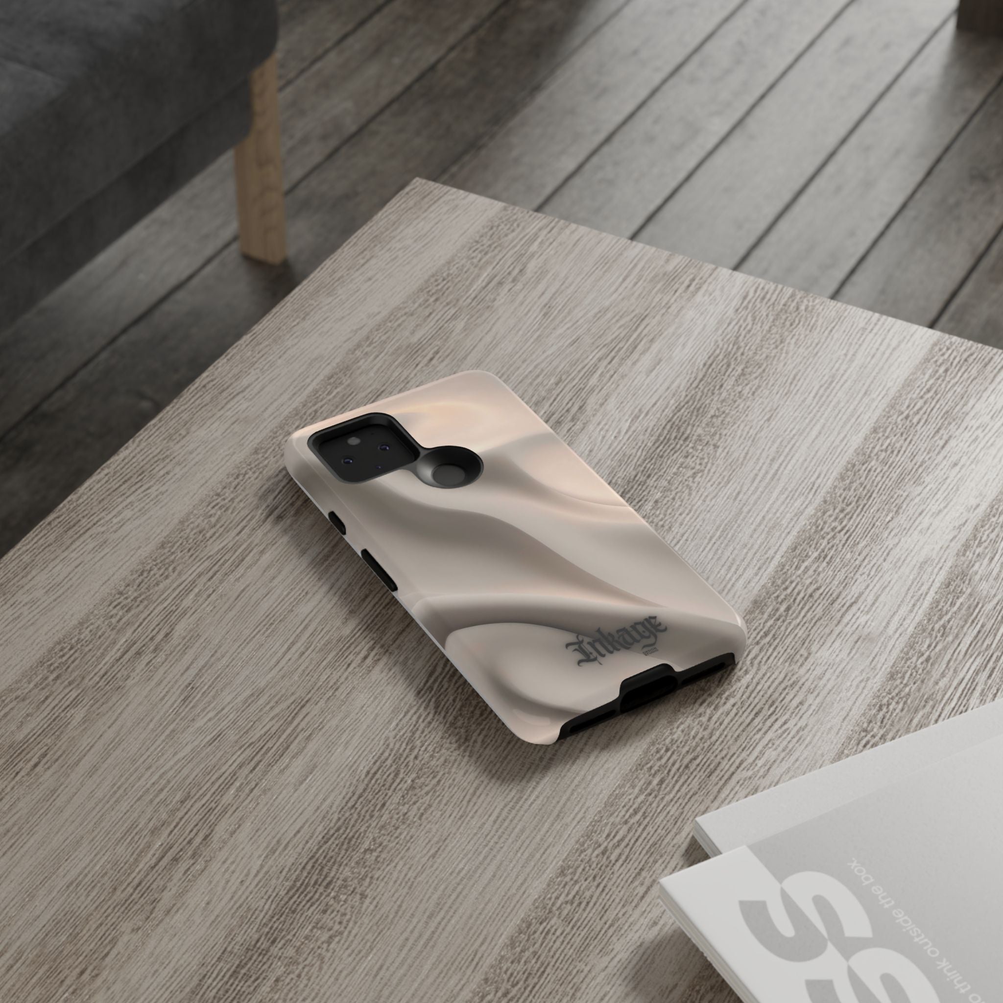 Beige Wavy Flow Tough Phone Case (Minimal)