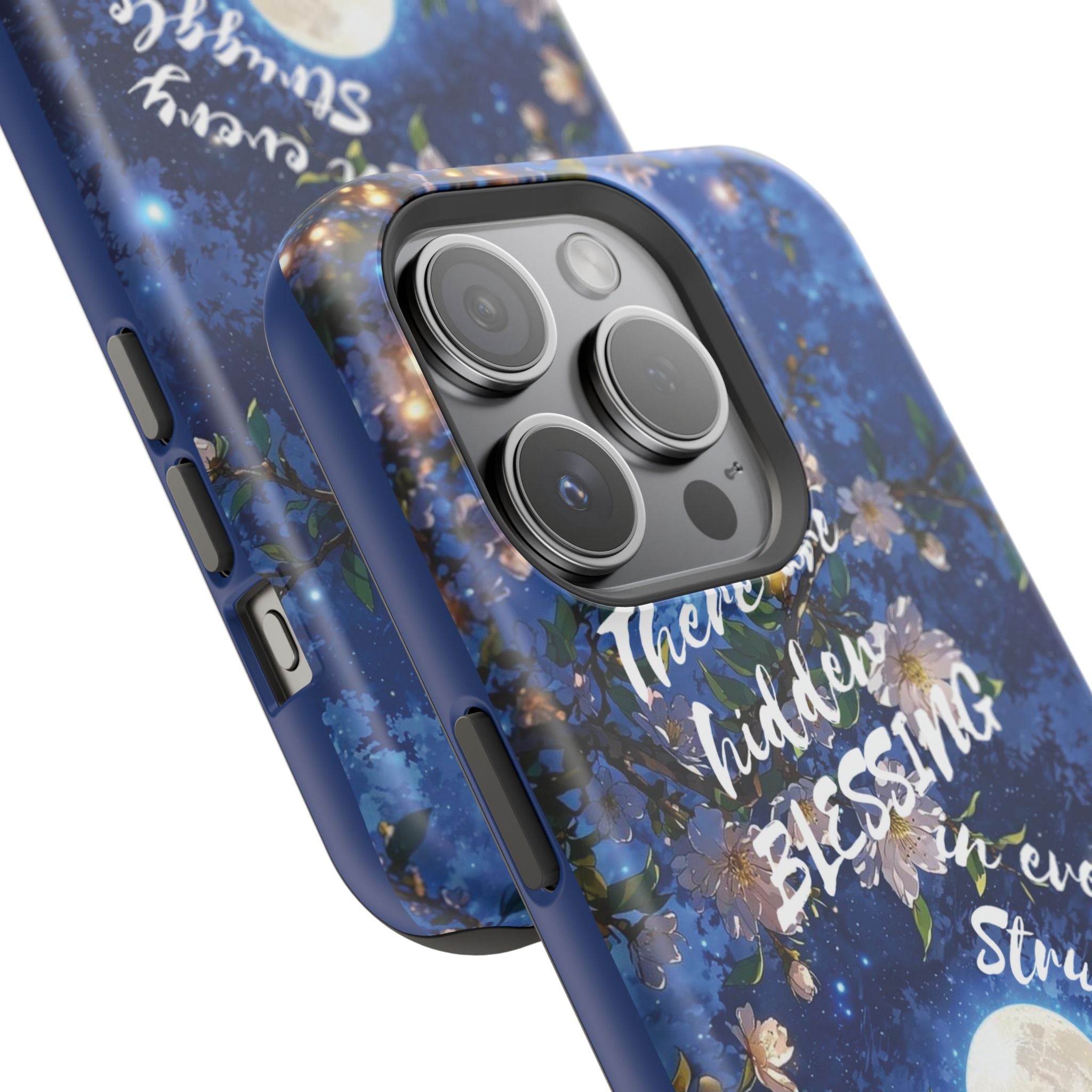 “Moonlit Blessing” Magnetic Phone Cases (Quote)