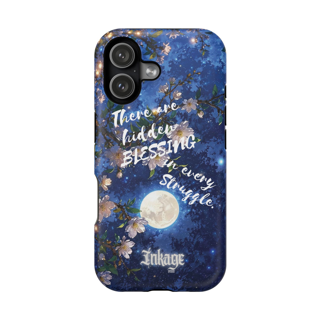 “Moonlit Blessing” Magnetic Phone Cases (Quote)