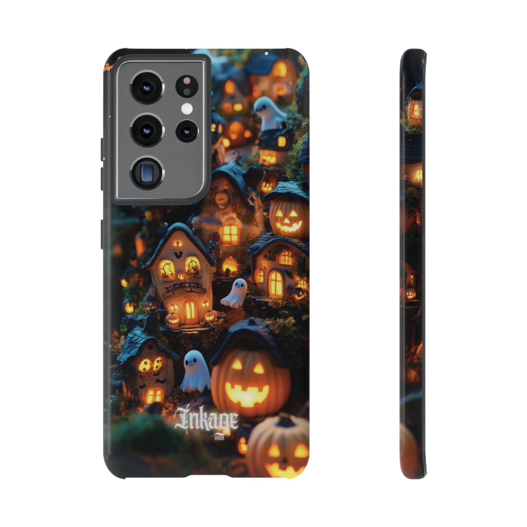 Spooky Pumpkin Village Tough Phone Cases (Season)
