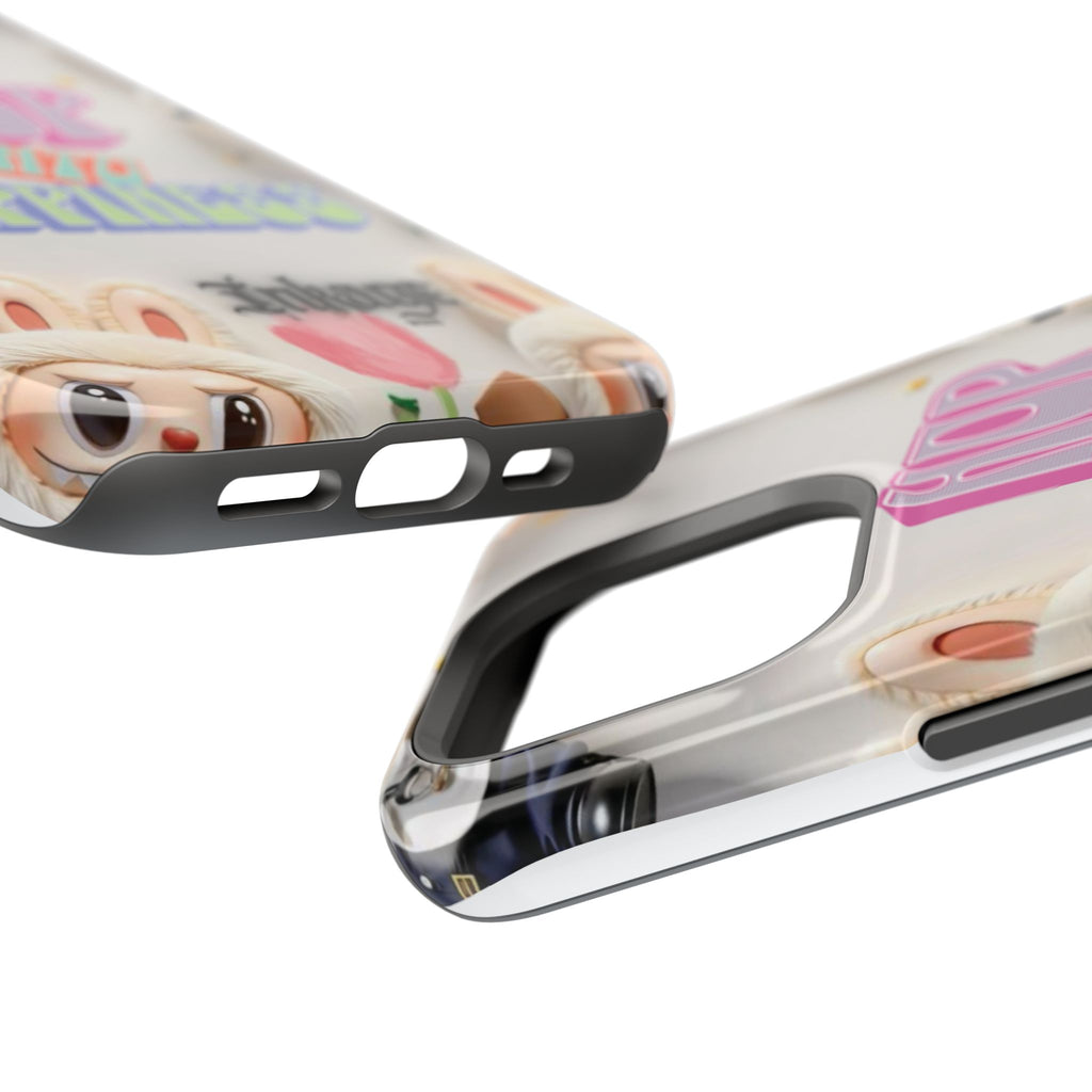 "Hop Into Happiness" Quote Magnetic Phone Case (Animation)