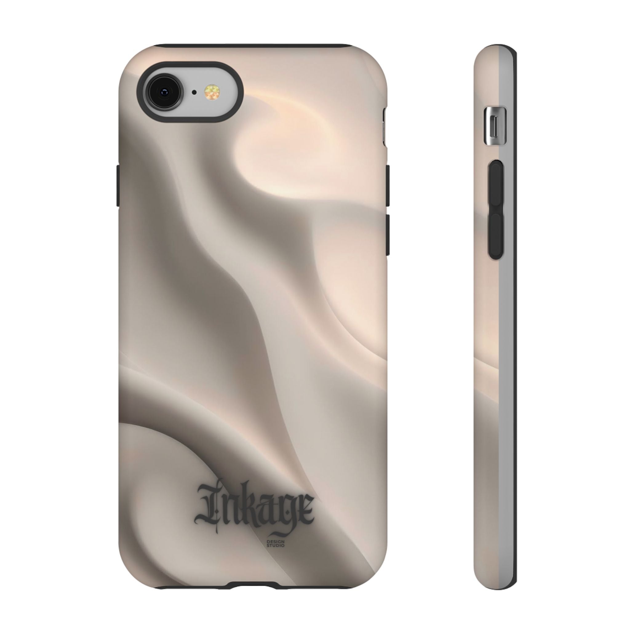 Beige Wavy Flow Tough Phone Case (Minimal)