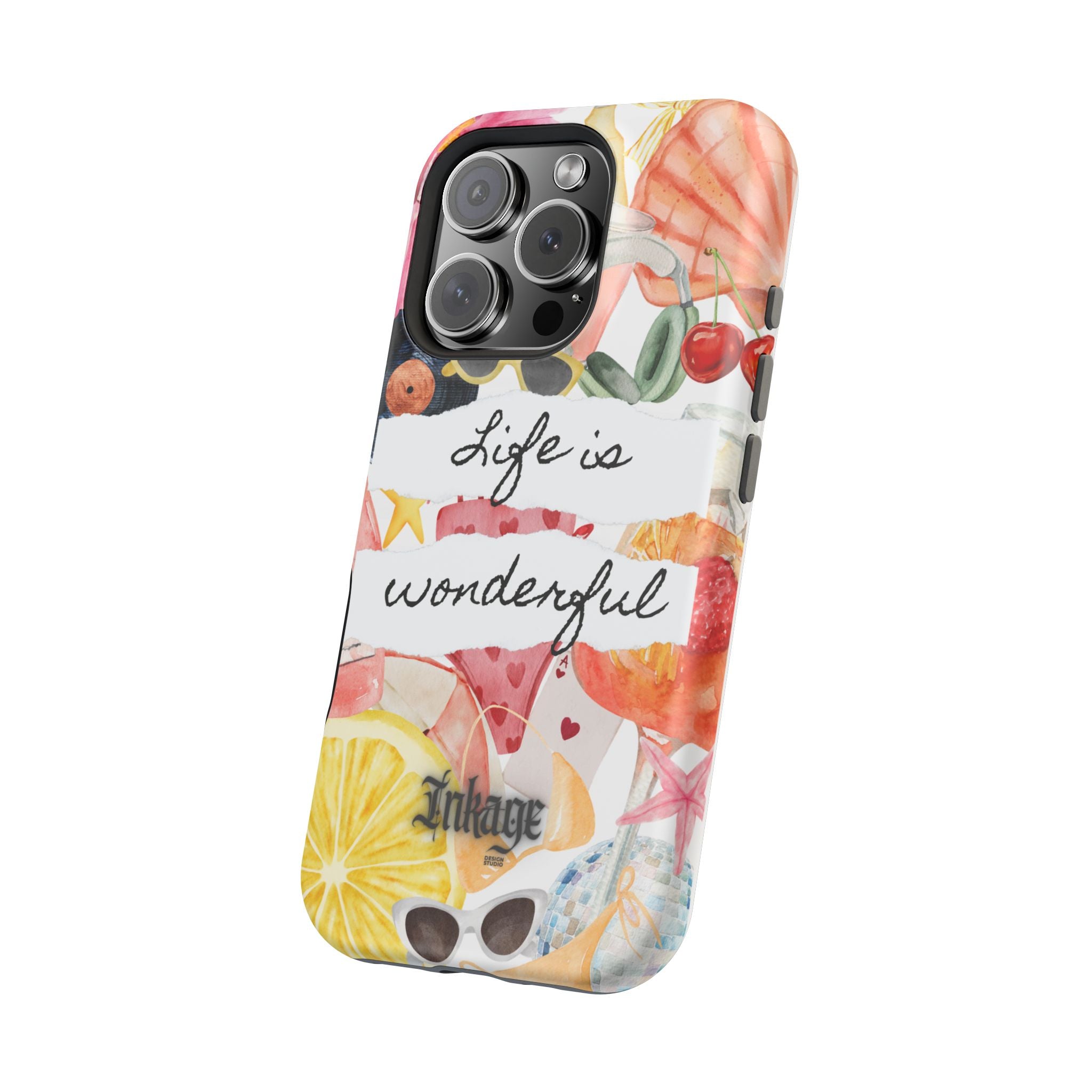 "Life is Wonderful" Quote Magnetic Phone Cases