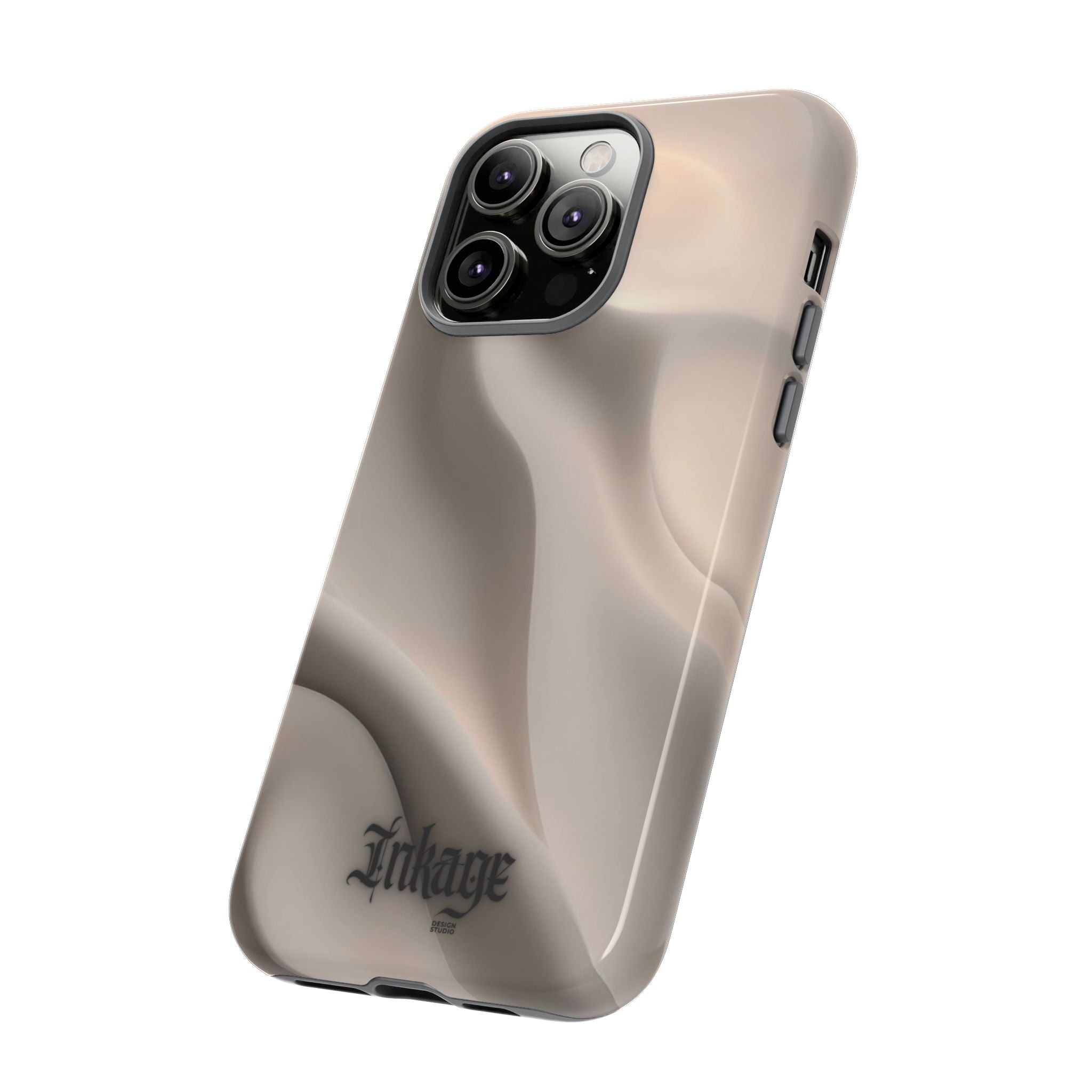 Beige Wavy Flow Tough Phone Case (Minimal)