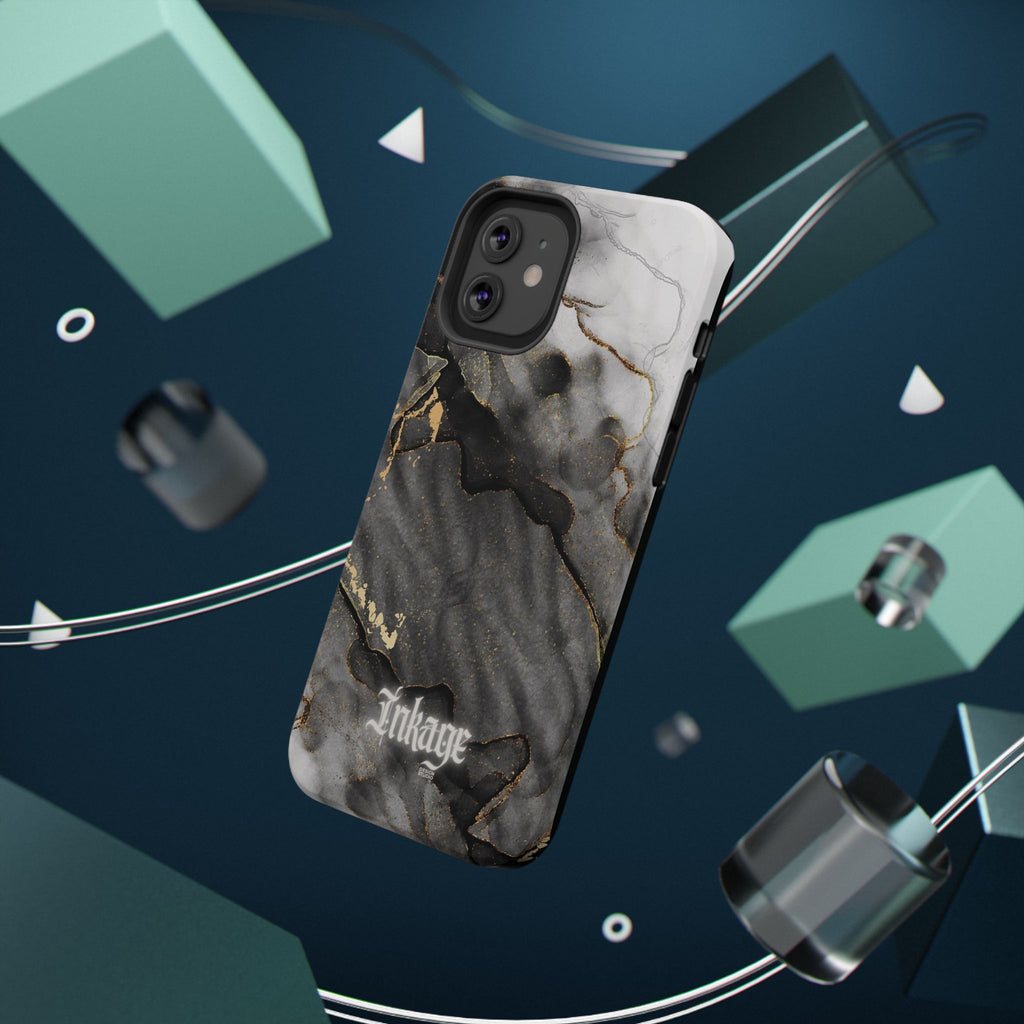 White Noir Marble Gold Foil Magnetic Phone Cases