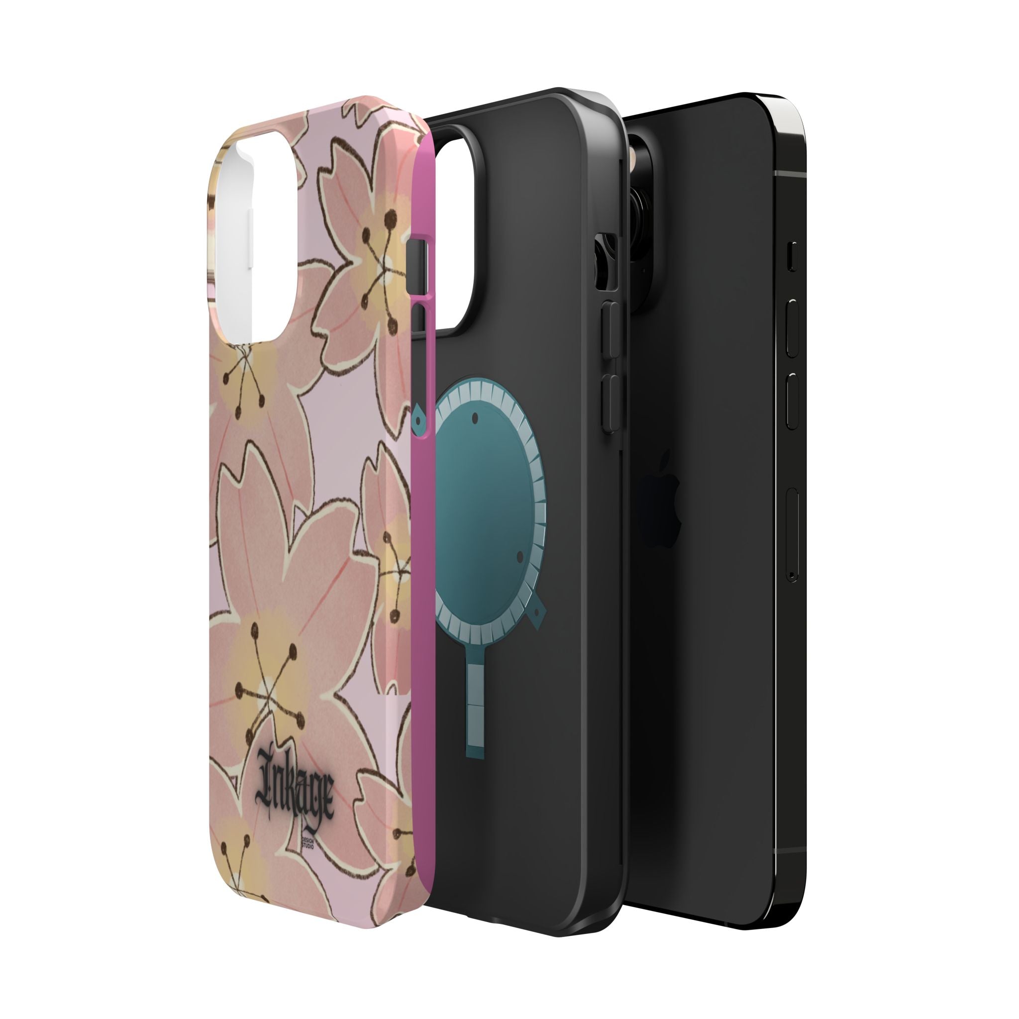 Charming Floral Magnetic Phone Case (Minimal)
