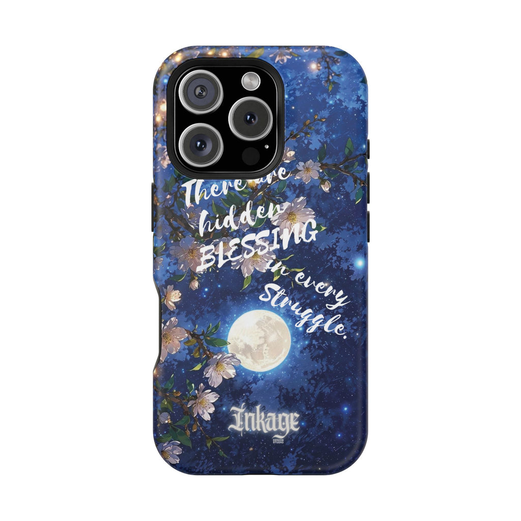 “Moonlit Blessing” Magnetic Phone Cases (Quote)