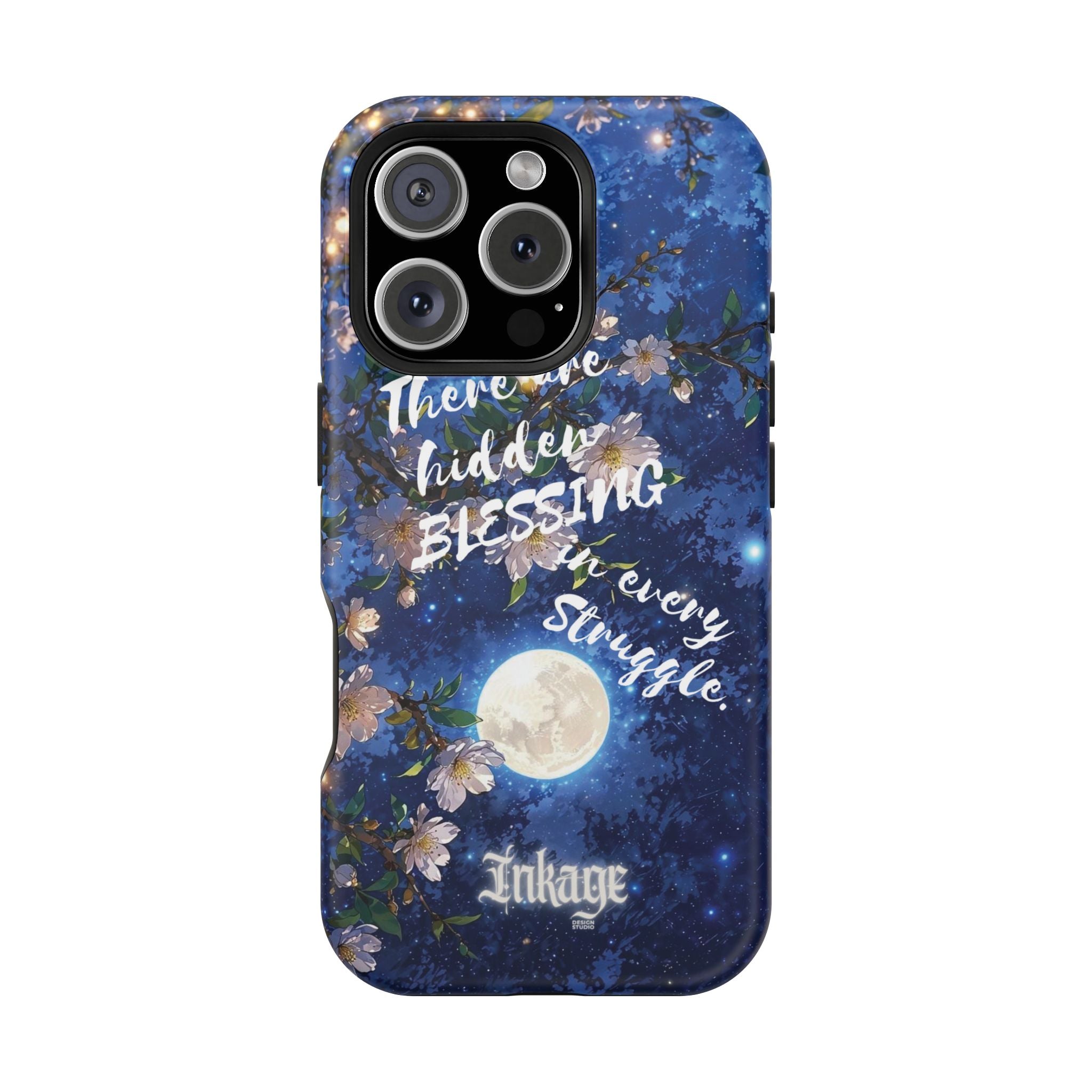 “Moonlit Blessing” Magnetic Phone Cases (Quote)