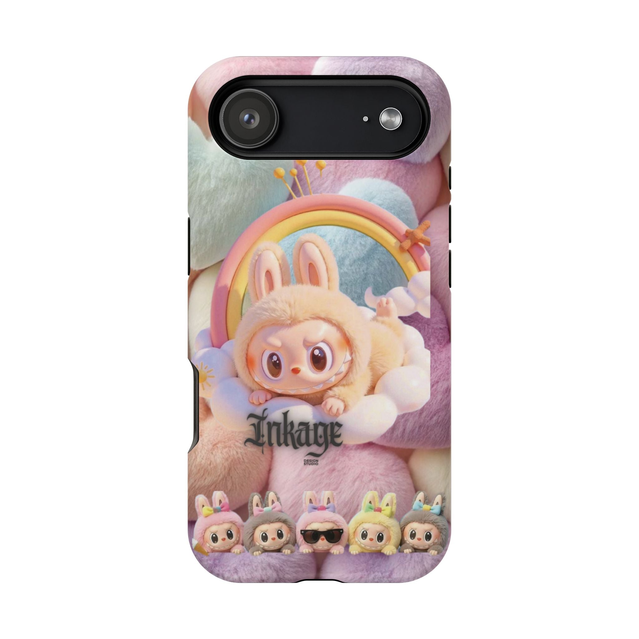 Pastel Rainbow Labubu Magnetic Phone Cases (Animation)