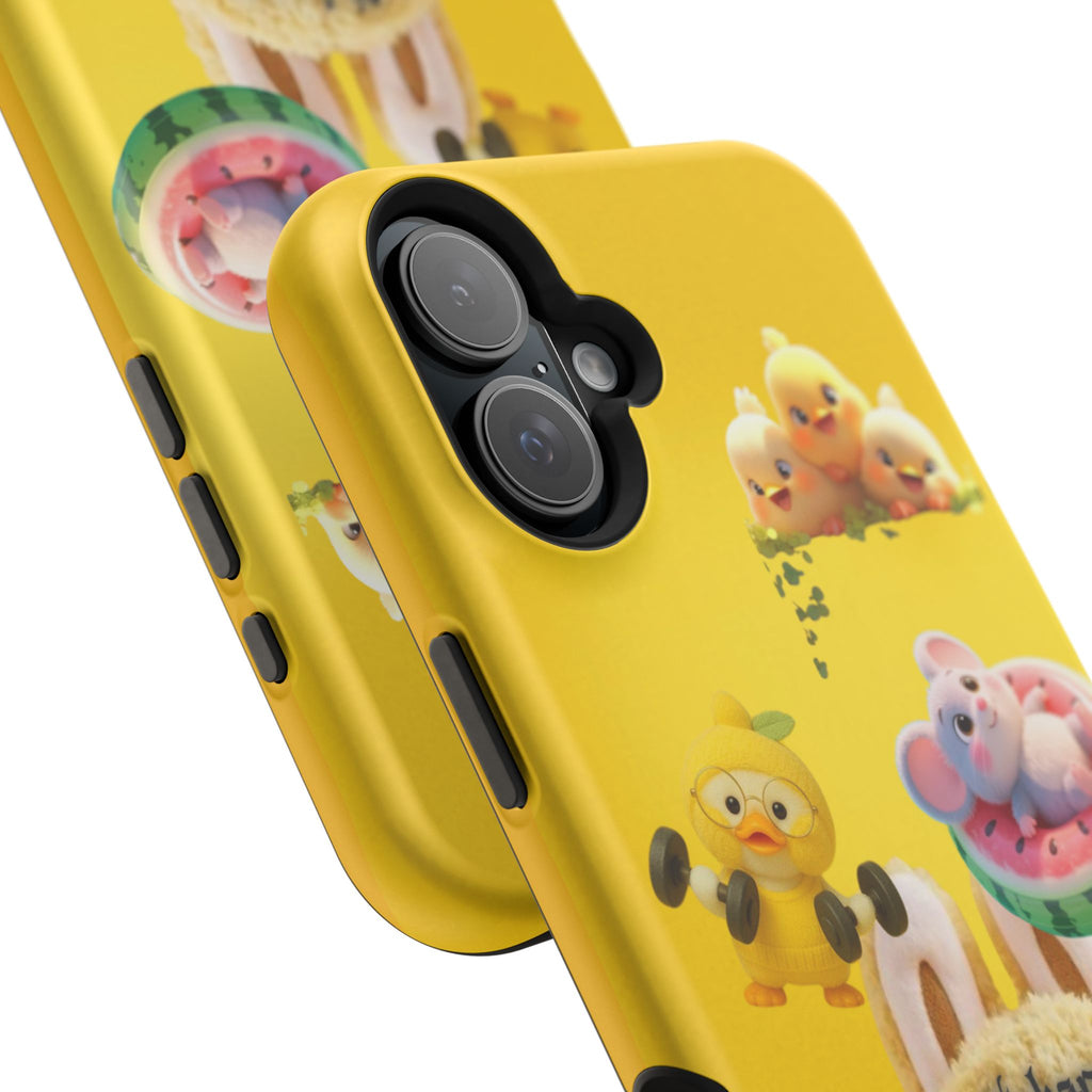 Yellow Cutie Labubu Magnetic Phone Cases (Animation)