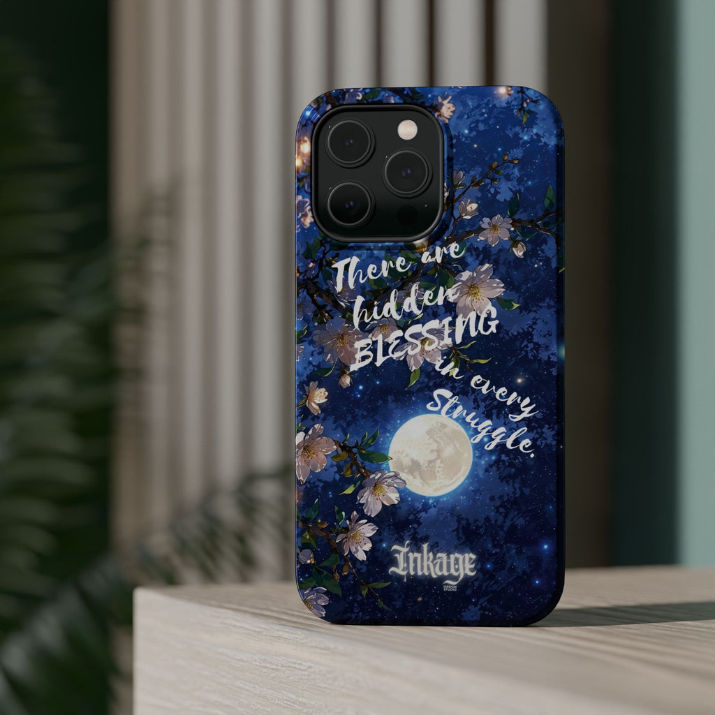“Moonlit Blessing” Quote Magnetic Phone Cases