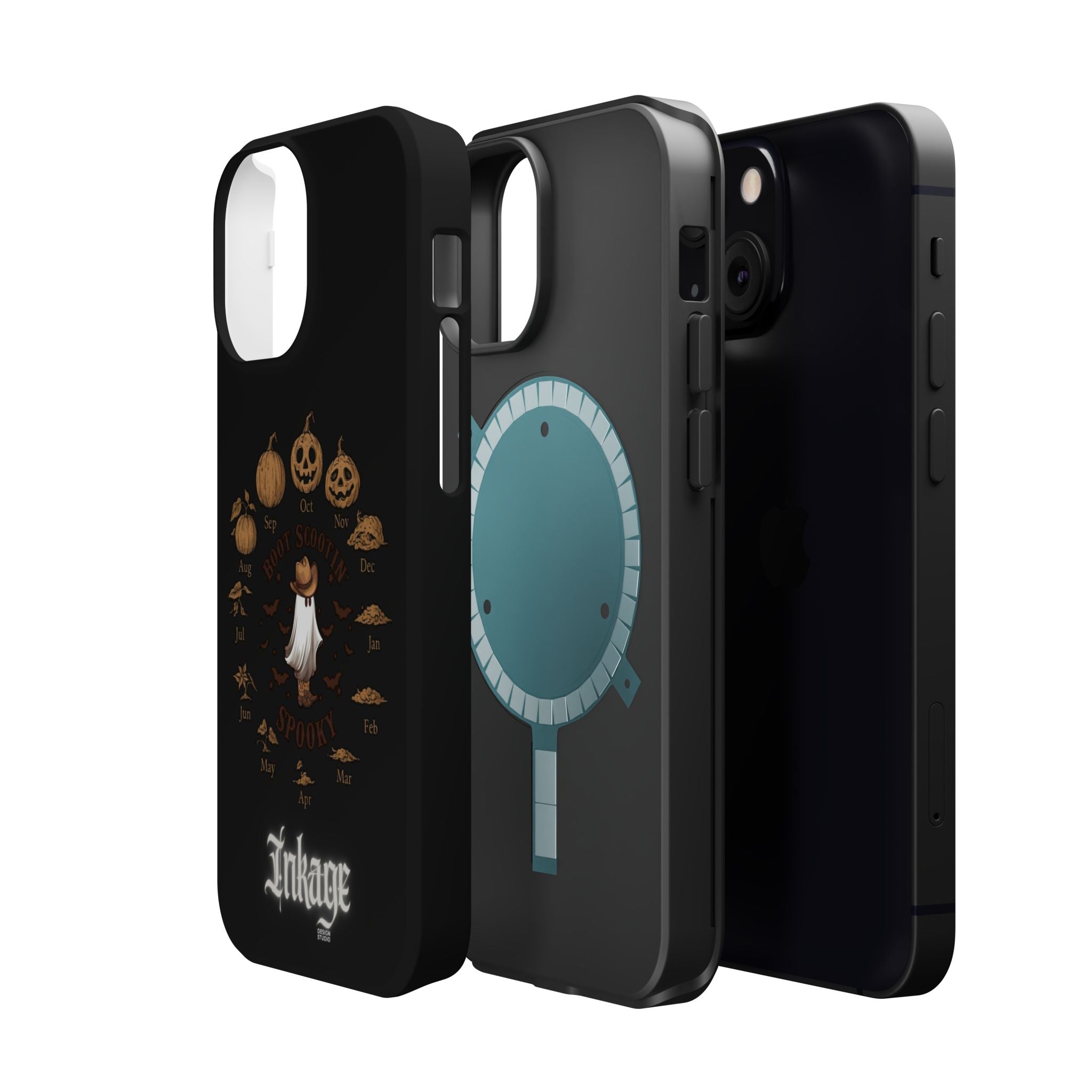 Spooky Boot Halloween Pumpkin Magnetic Phone Case (Season)