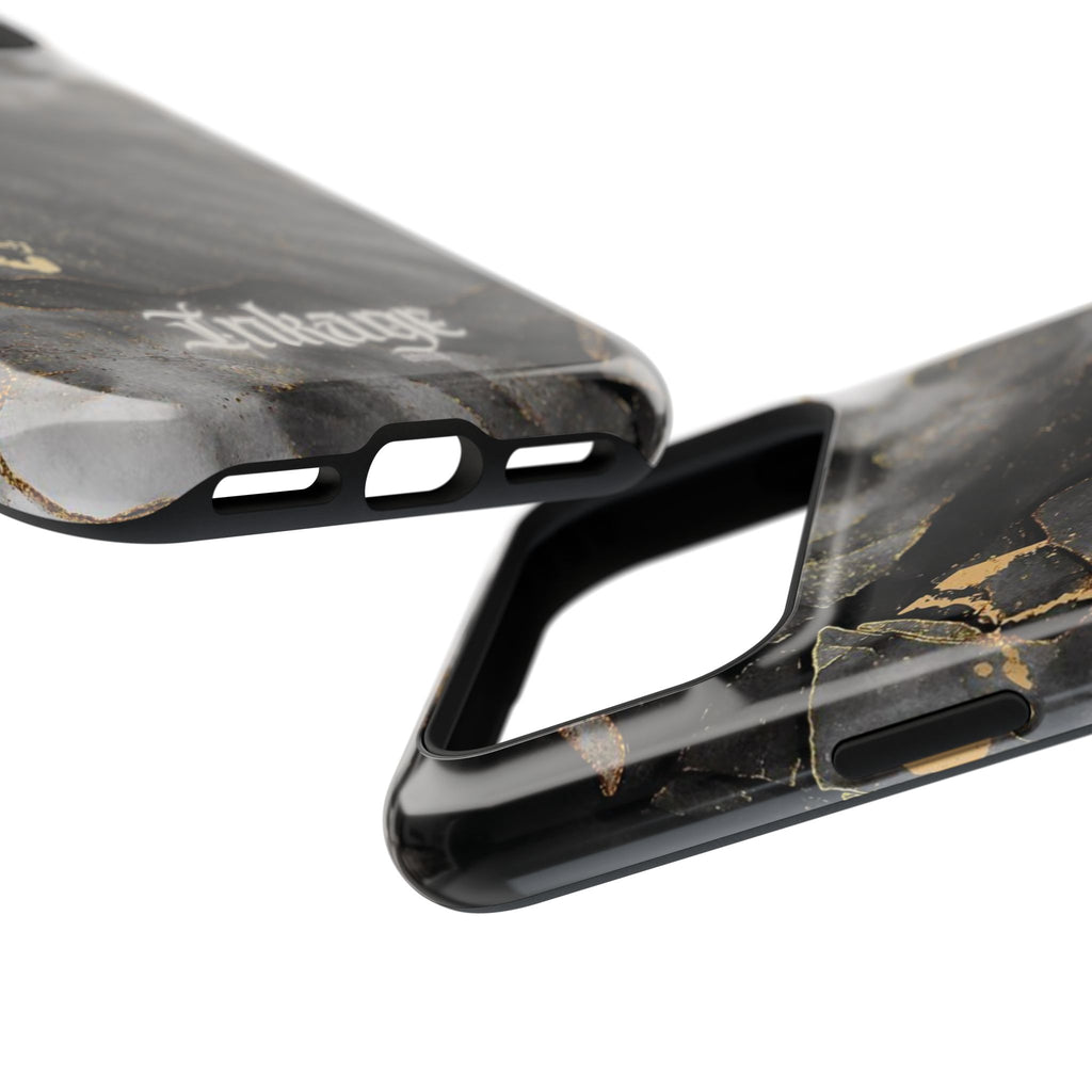 White Noir Marble Gold Foil Magnetic Phone Cases