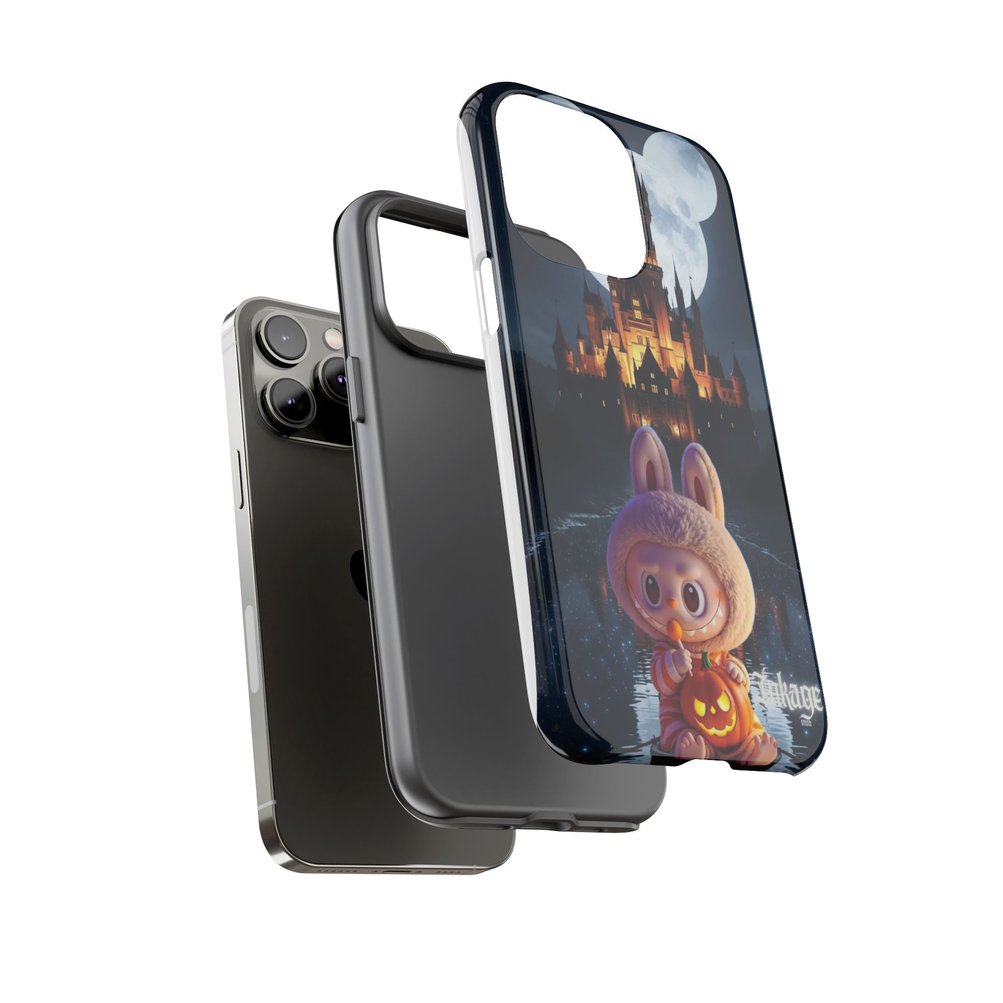 Labubu Halloween On Disney Boat Tough Phone Cases (Season, Animation)