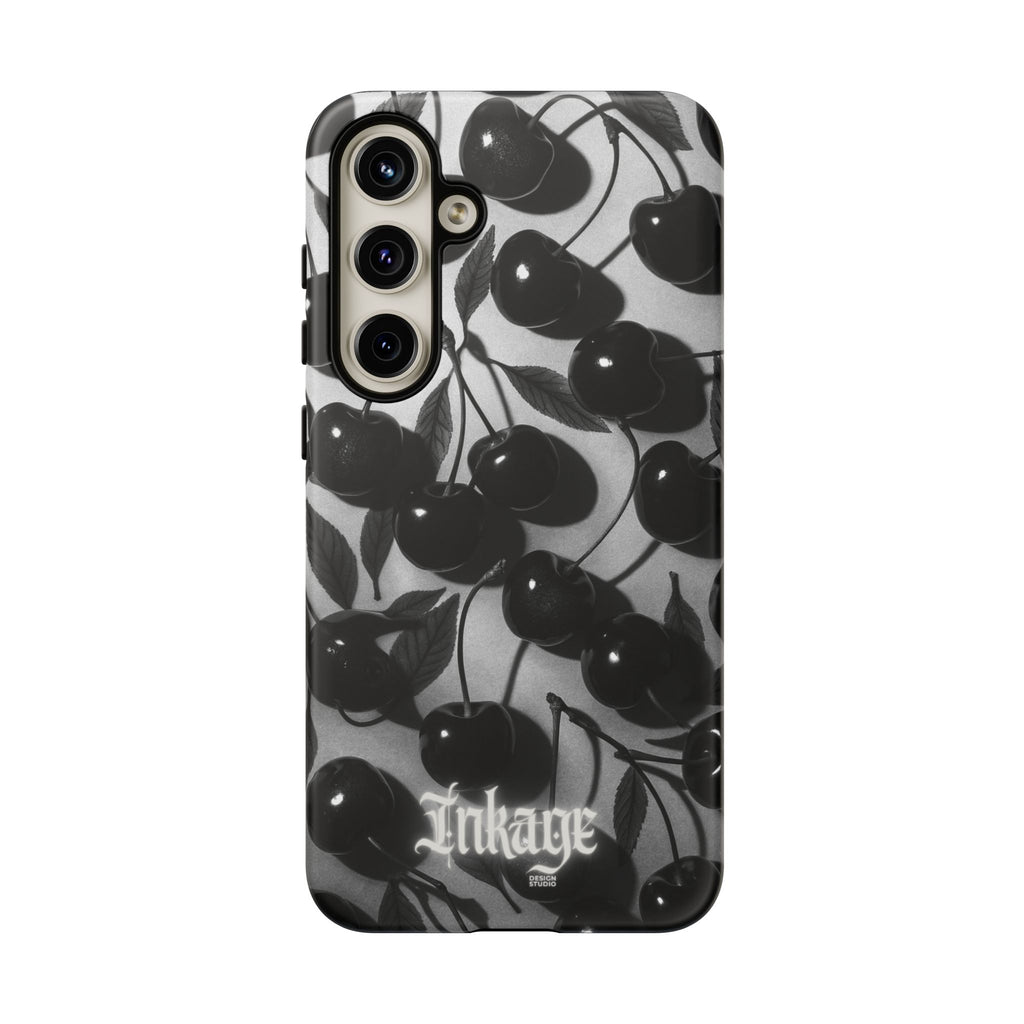 Black Cherry Print Tough Phone Cases (Minimal)