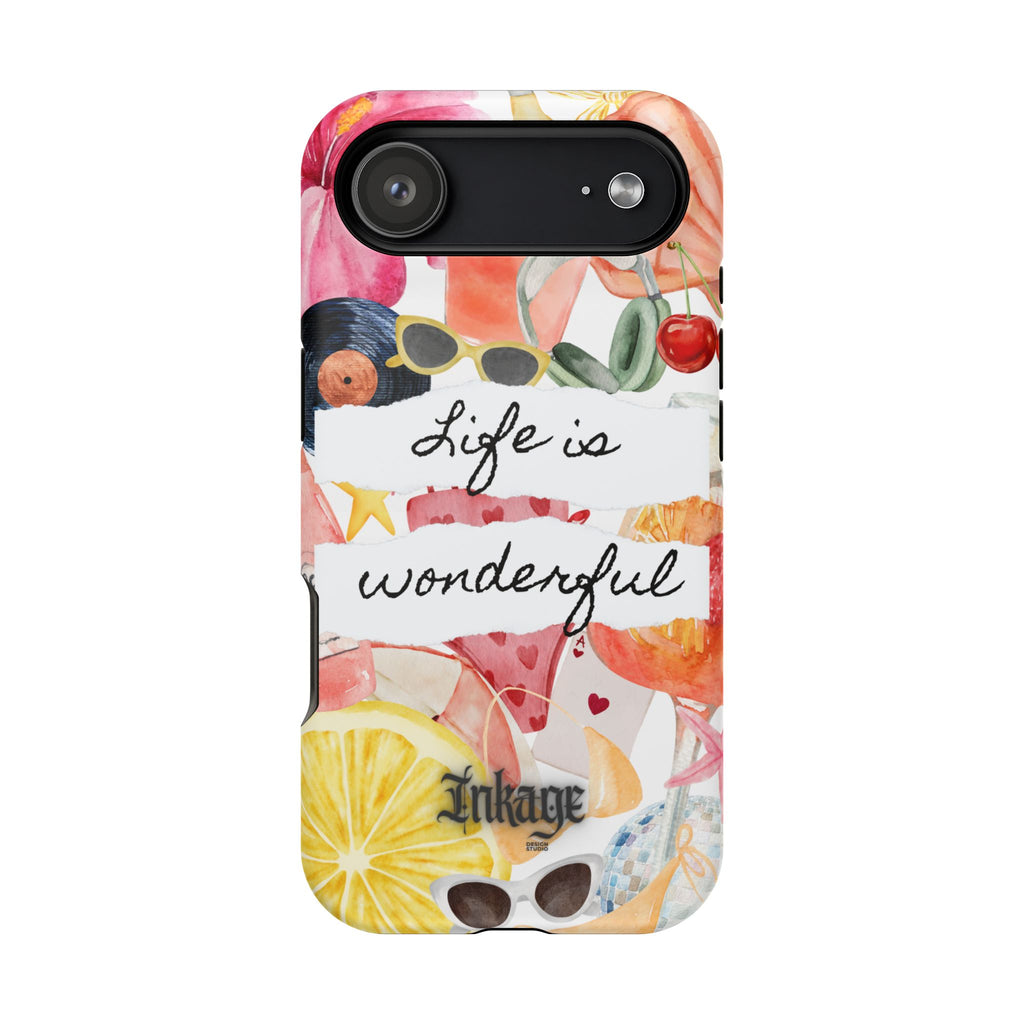 "Life is Wonderful" Quote Magnetic Phone Cases