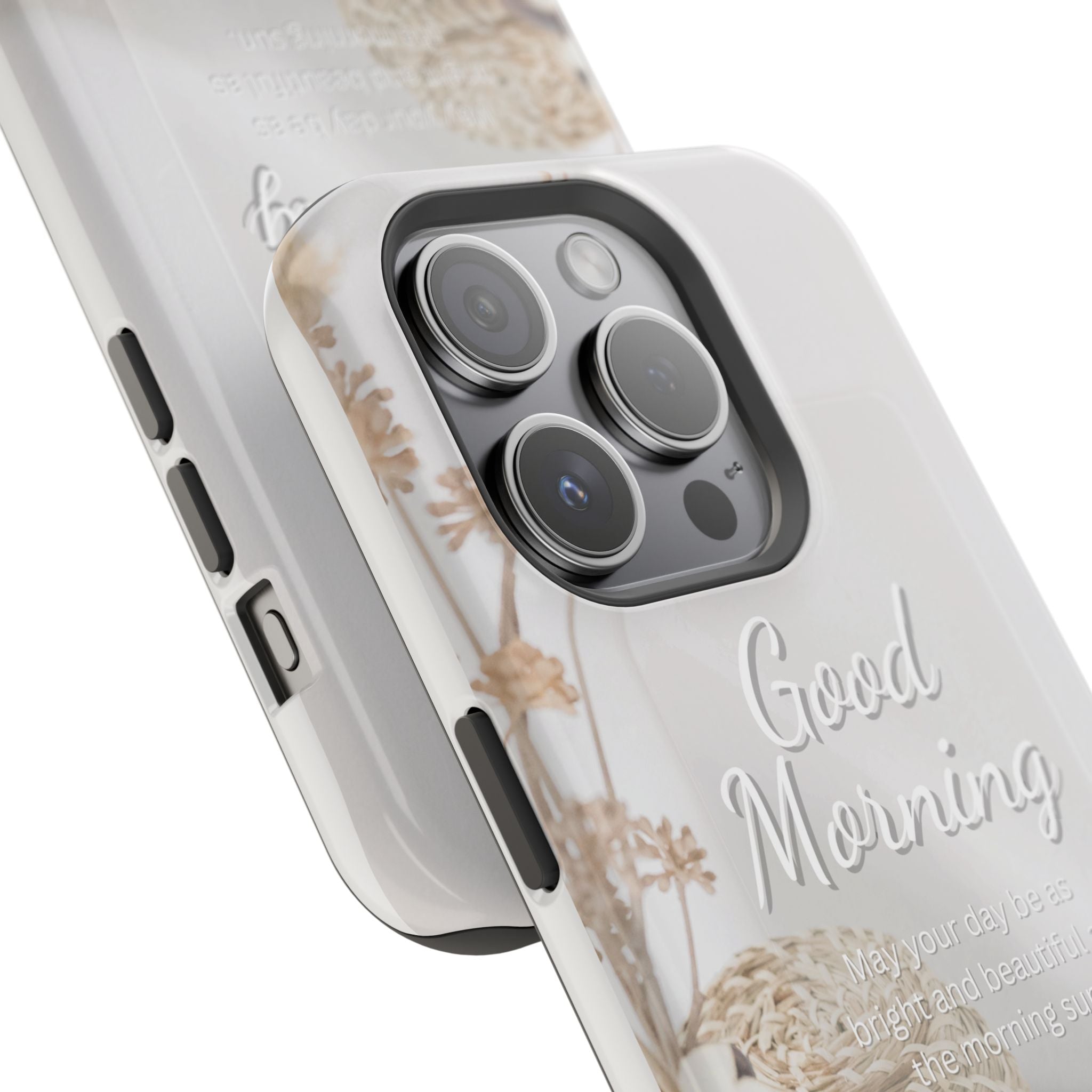 "Good Morning" Magnetic Phone Cases (Quote)
