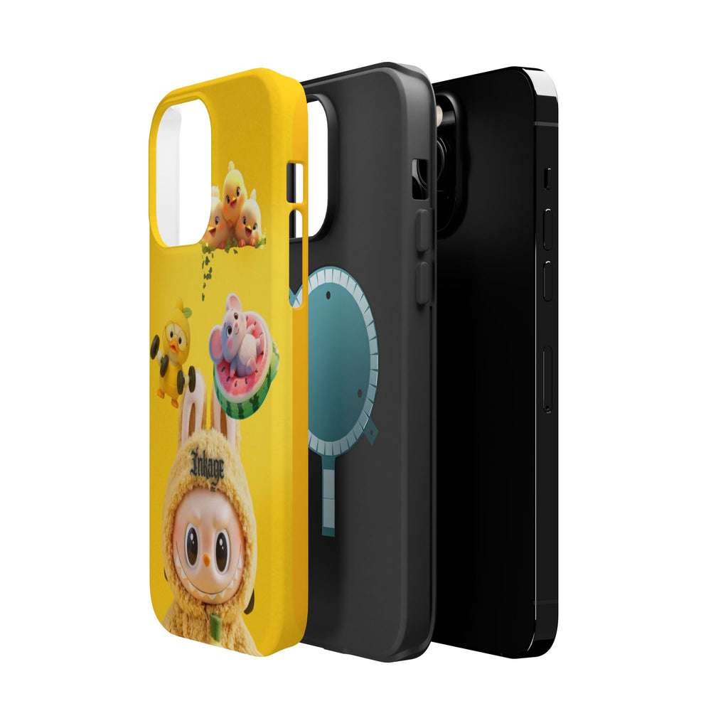 Yellow Cutie Labubu Magnetic Phone Cases (Animation)