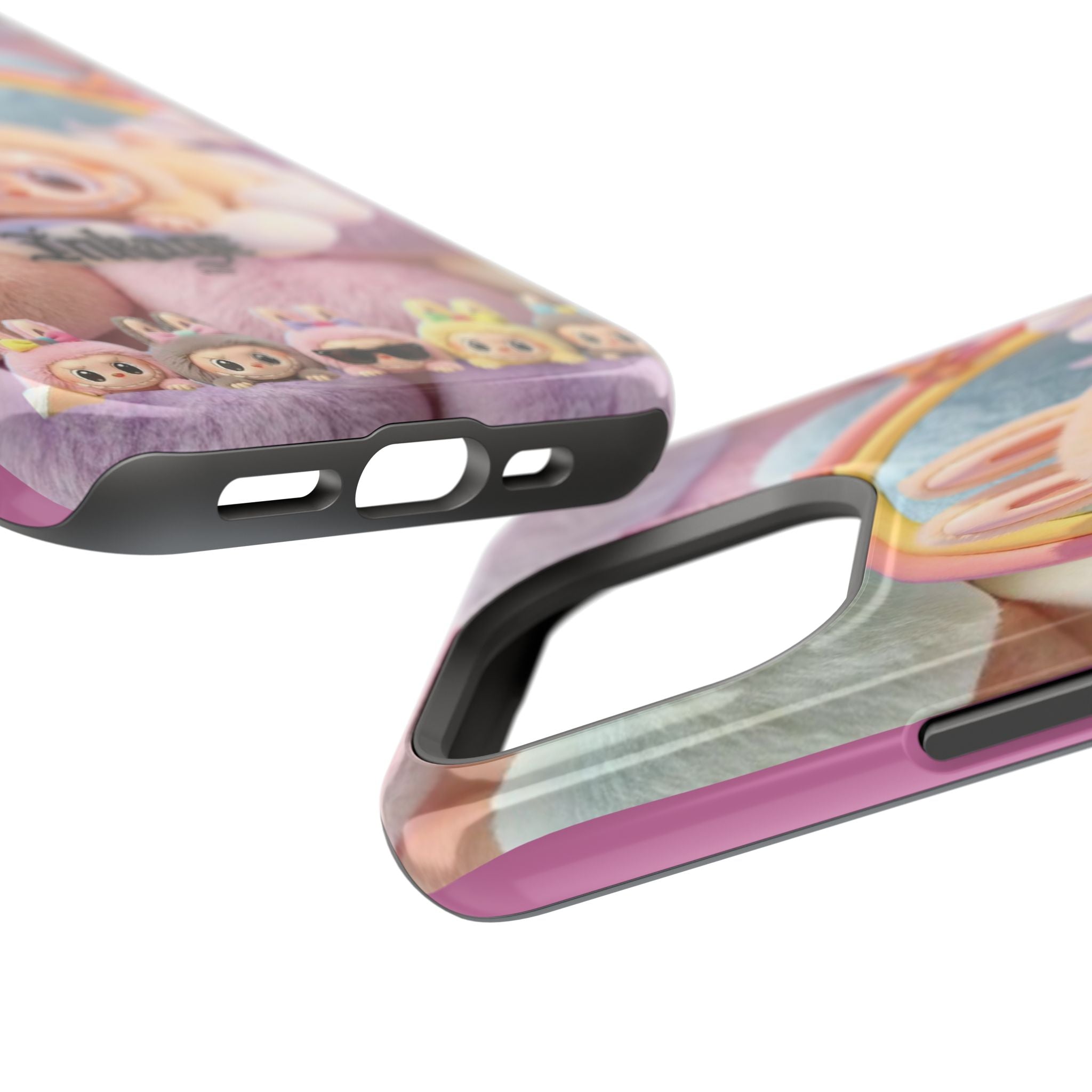 Pastel Rainbow Labubu Magnetic Phone Cases(Animation)