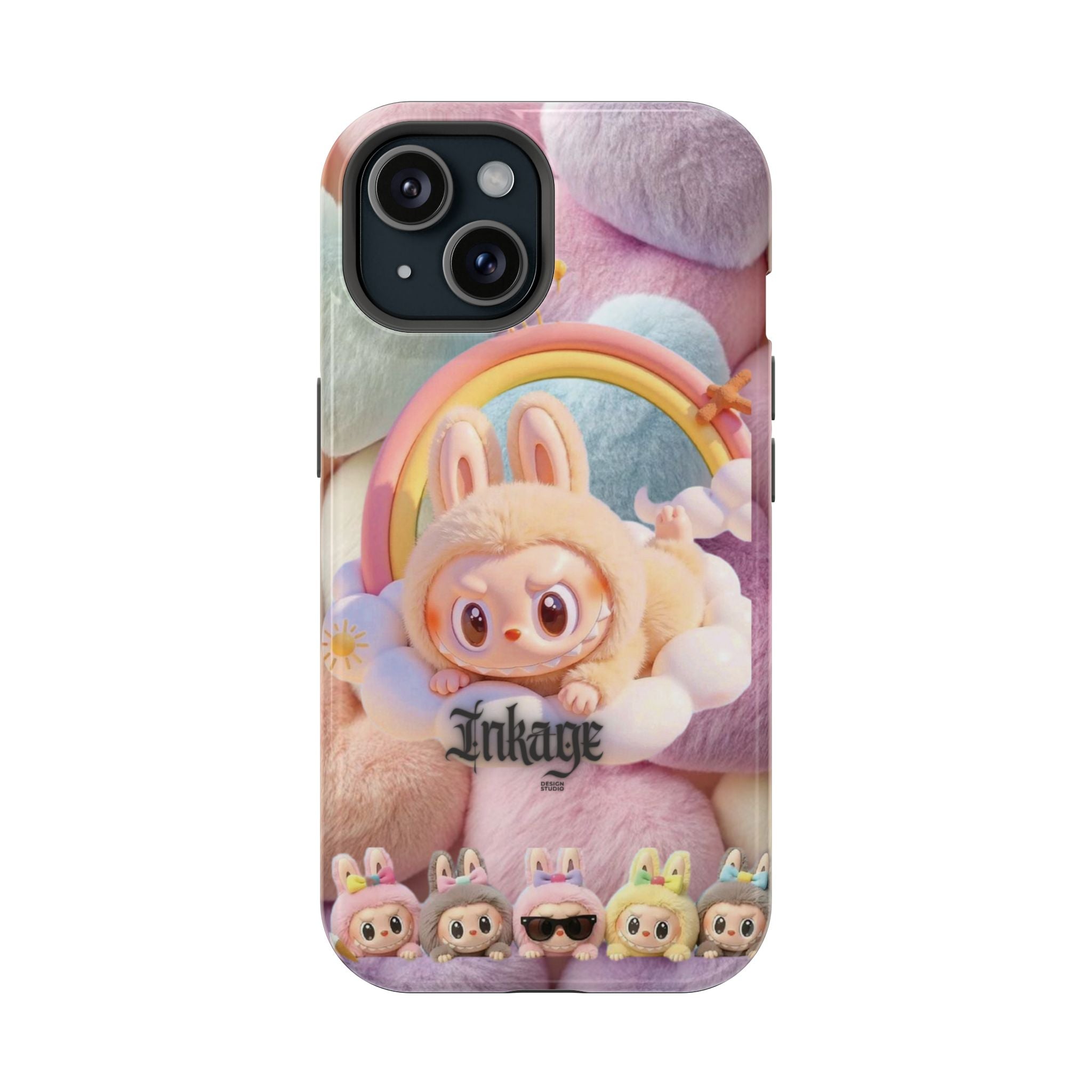 Pastel Rainbow Labubu Magnetic Phone Cases(Animation)