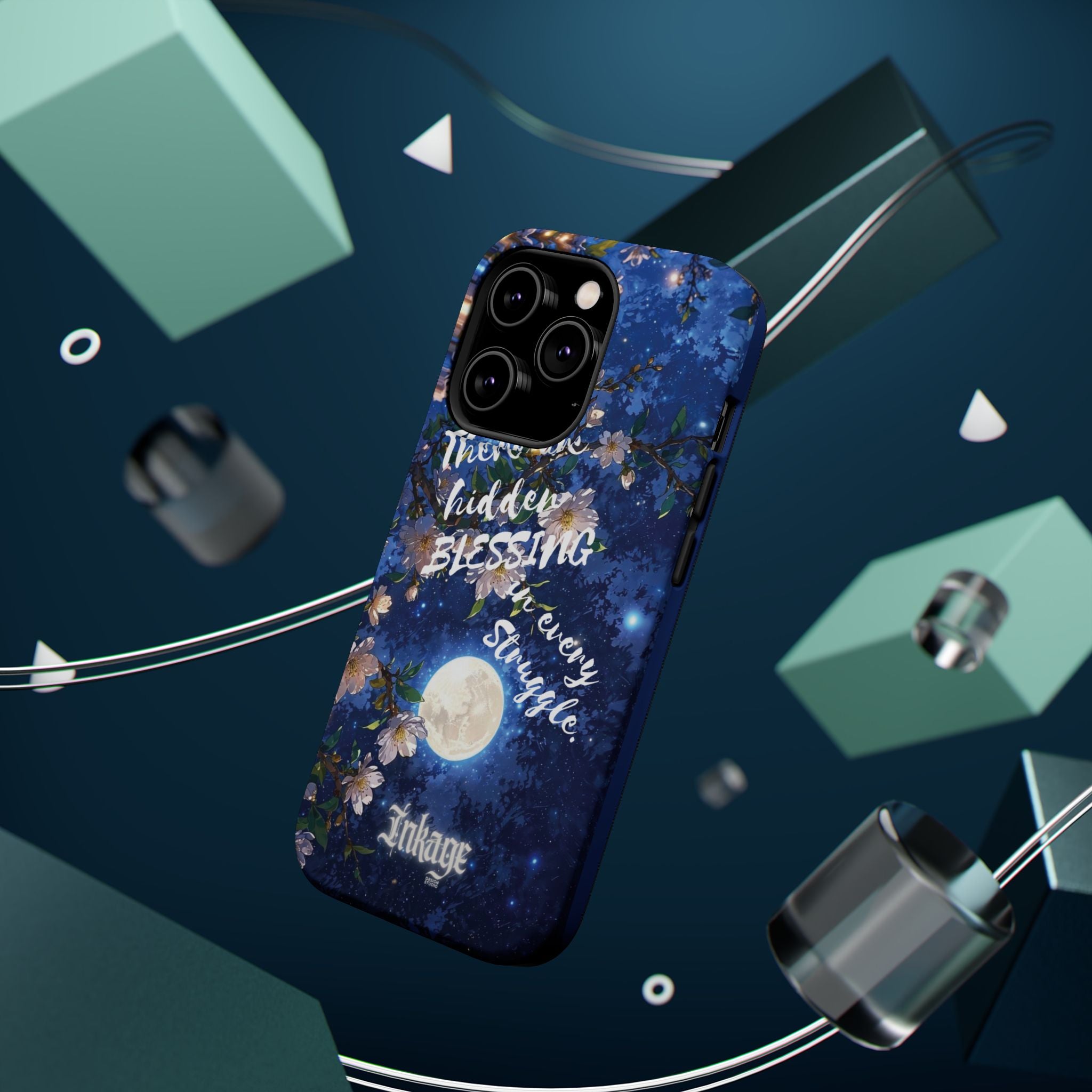 “Moonlit Blessing” Magnetic Phone Cases (Quote)