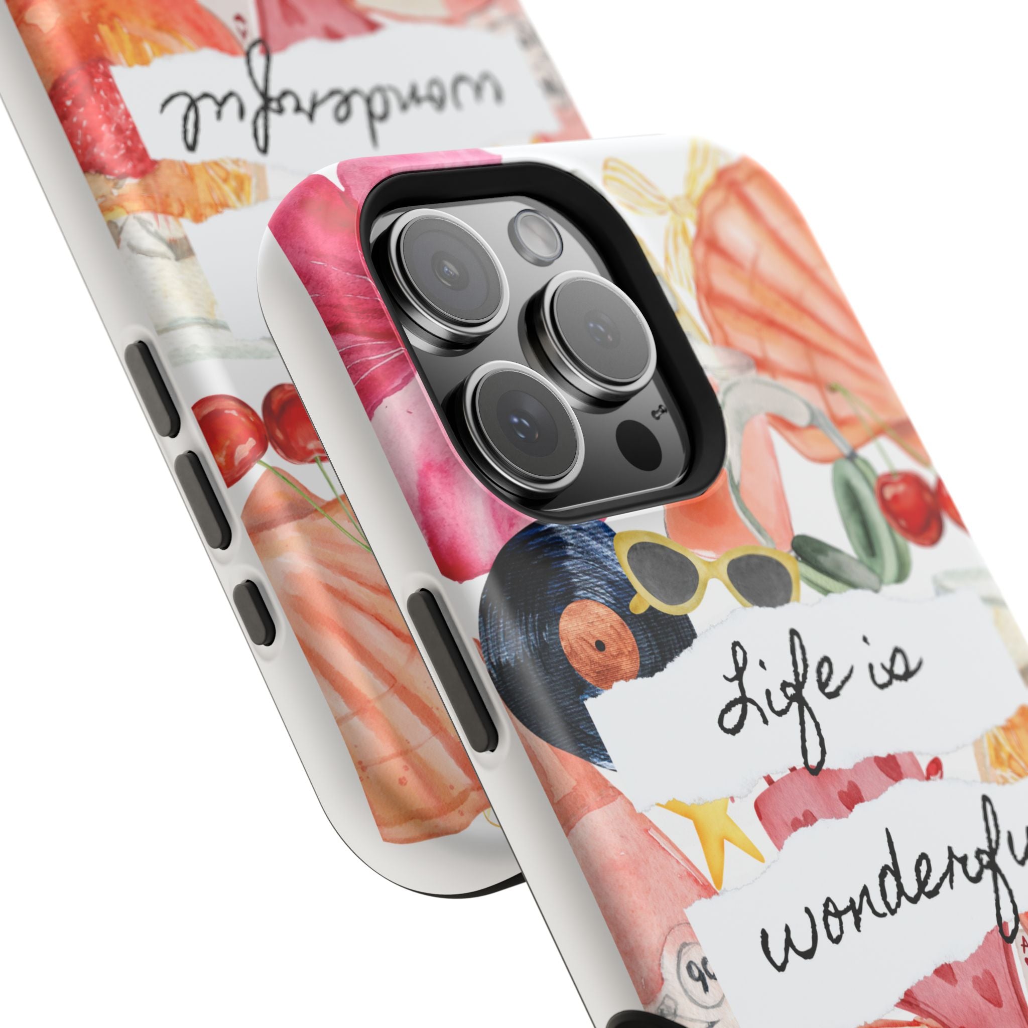 "Life is Wonderful" Quote Magnetic Phone Cases (Quote)
