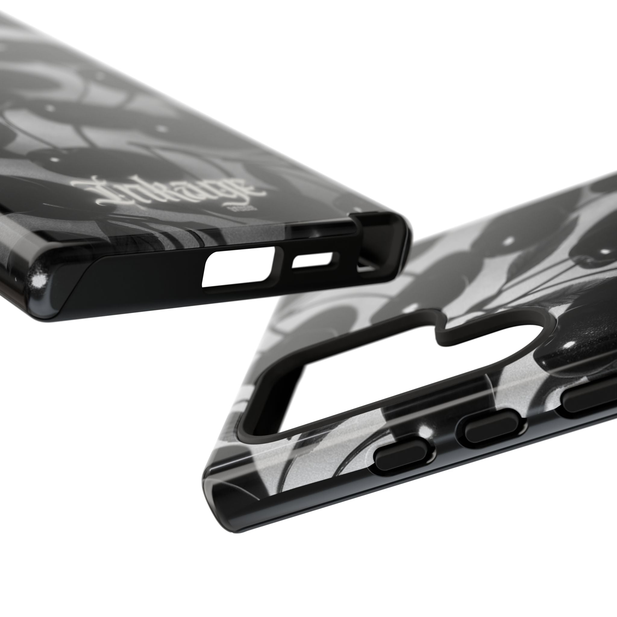Black Cherry Print Tough Phone Cases (Minimal)