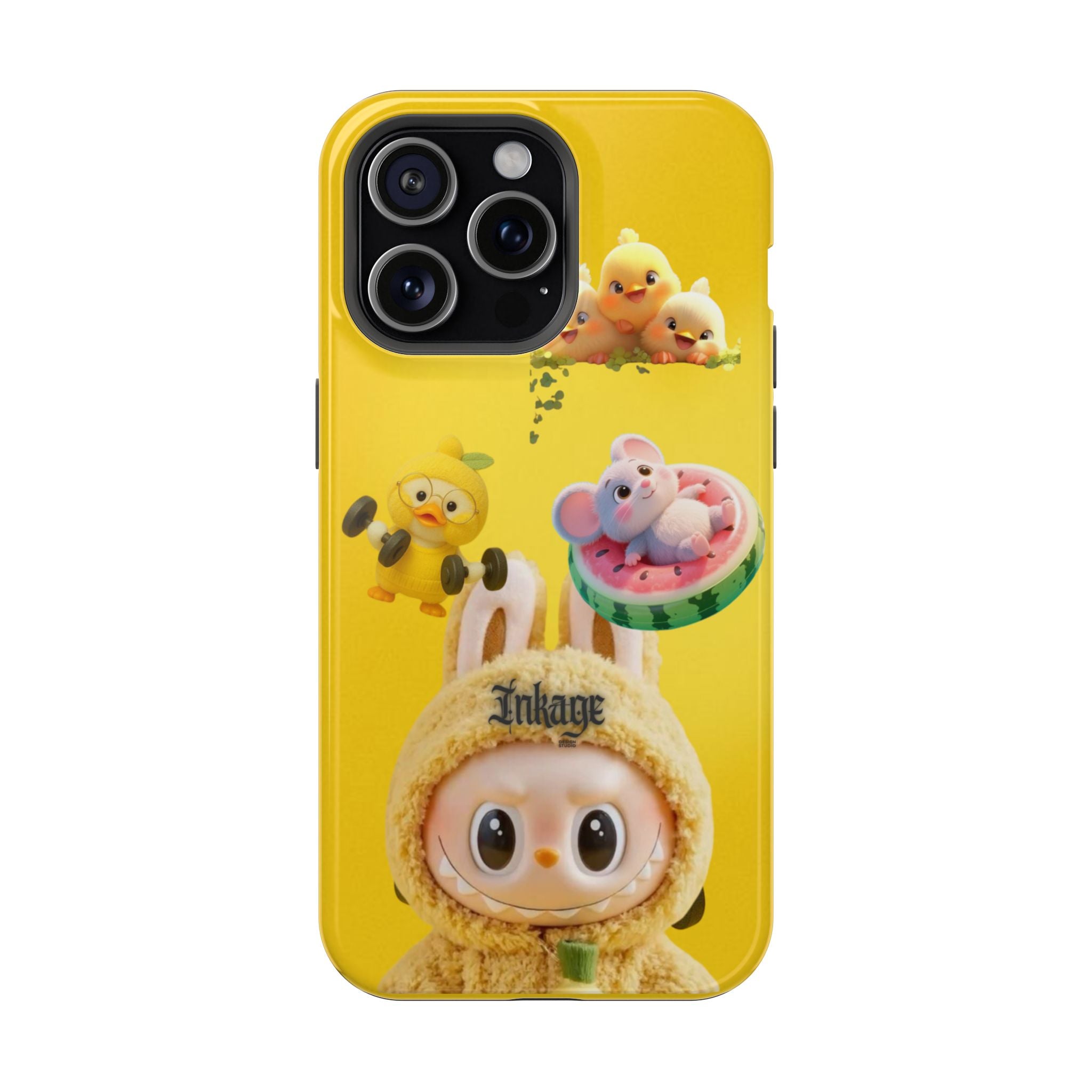 Yellow Cutie Labubu Magnetic Phone Cases (Animation)