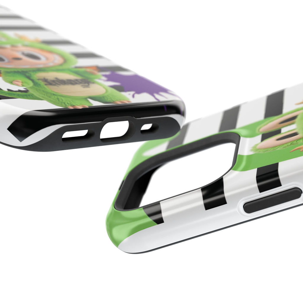 Greenie Labubu Spooky Magnetic Phone Case (Animation)