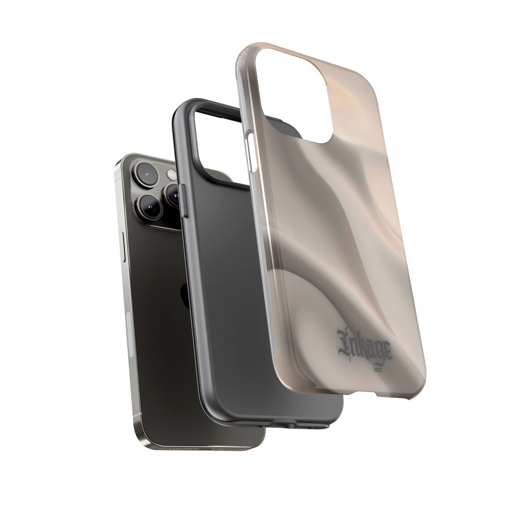 Beige Wavy Flow Tough Phone Case (Minimal)