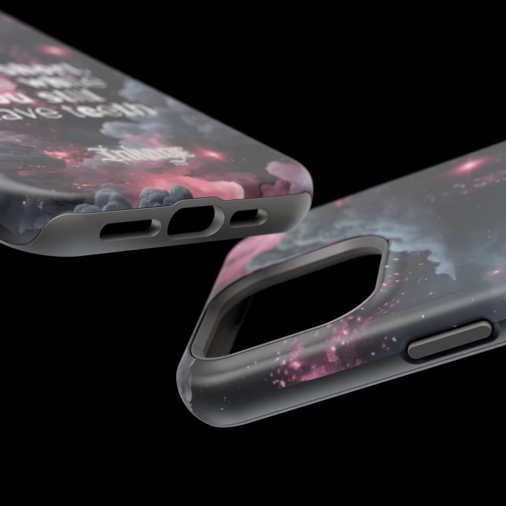 “Life is Short, Smile While You Still Have Teeth” Magnetic Phone Cases (Quote)