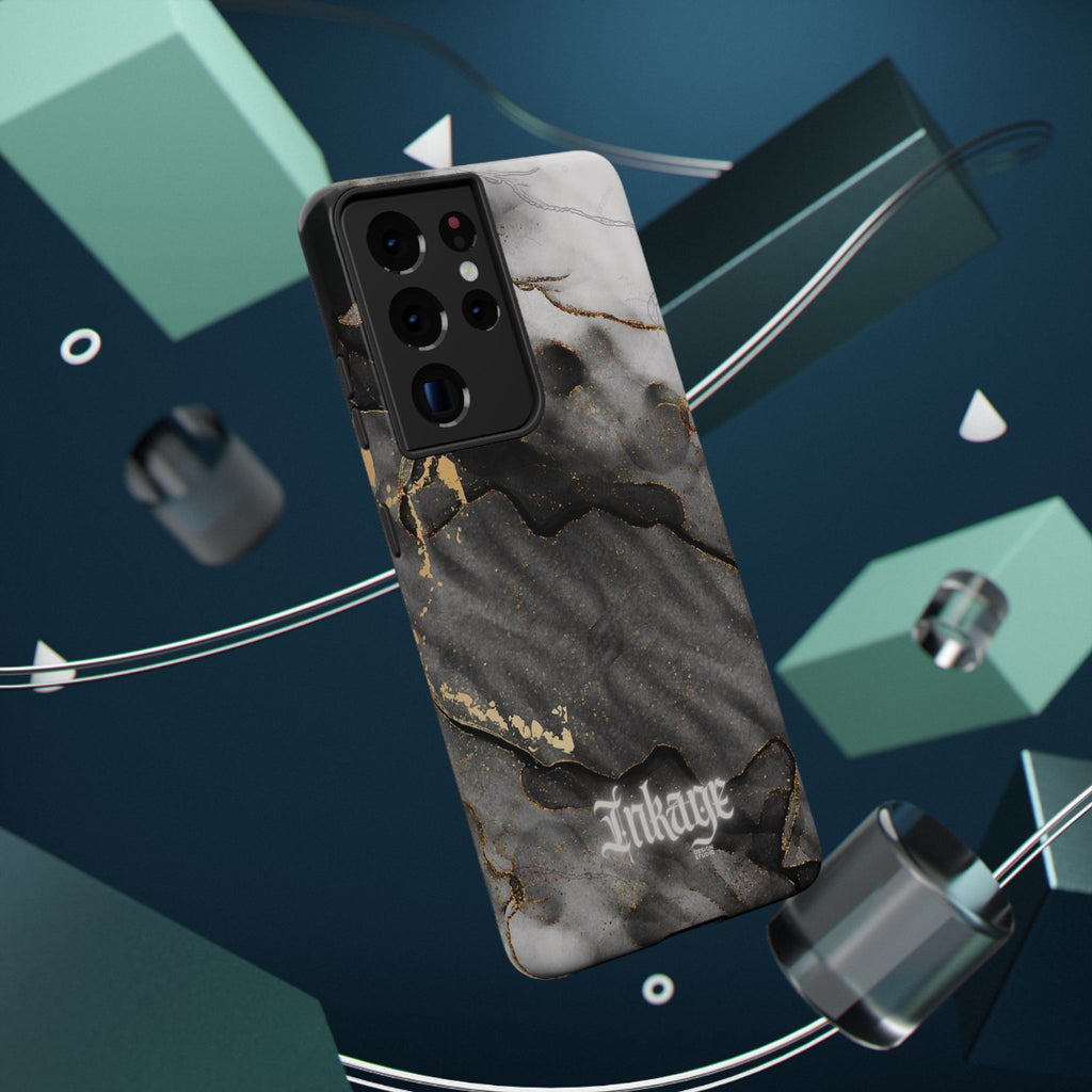 White Noir Marble Gold Foil Magnetic Phone Cases