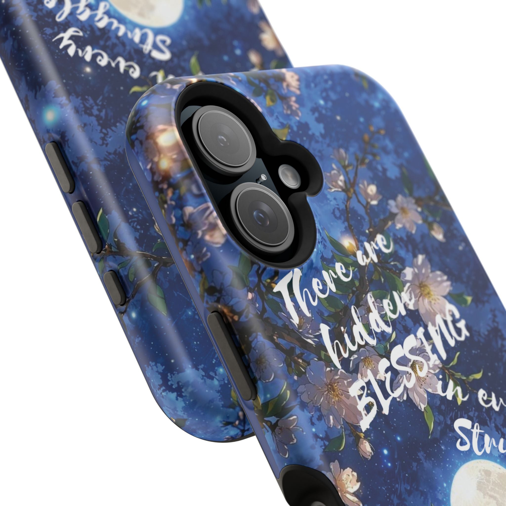 “Moonlit Blessing” Quote Magnetic Phone Cases