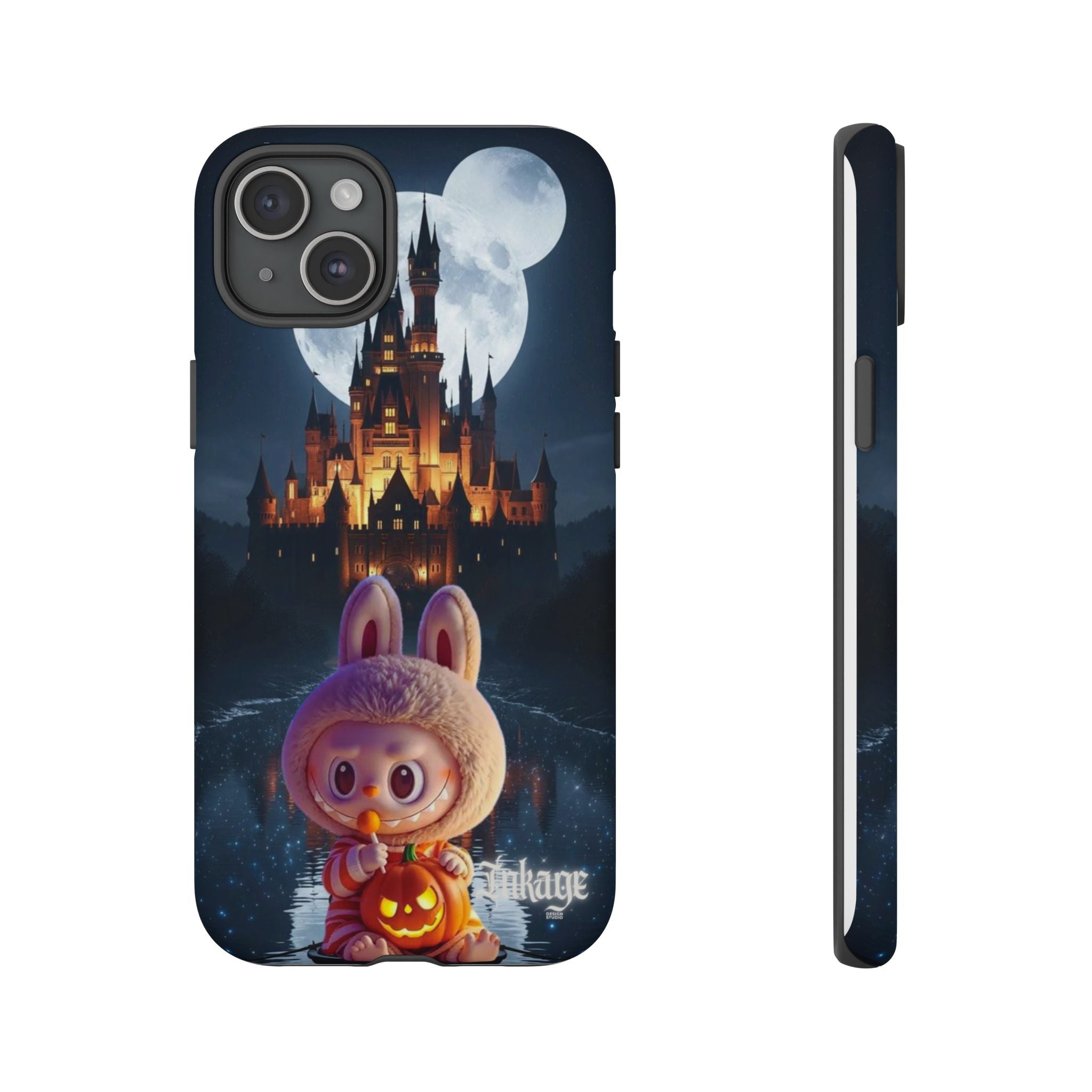 Labubu Halloween On Disney Boat Tough Phone Cases (Season, Animation)