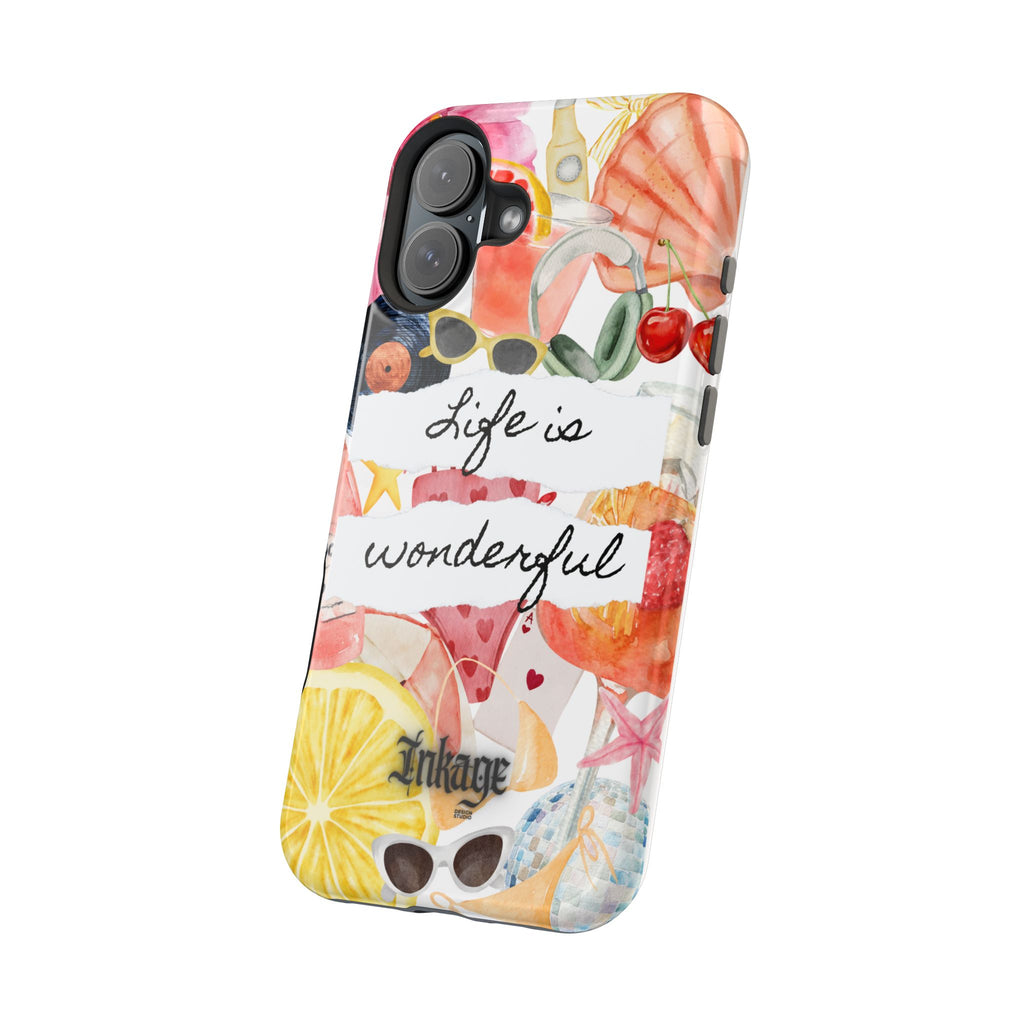 "Life is Wonderful" Quote Magnetic Phone Cases