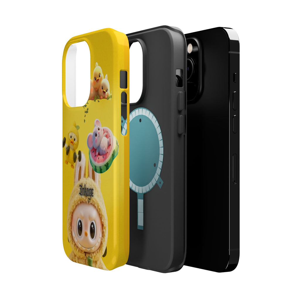 Yellow Cutie Labubu Magnetic Phone Cases (Animation)