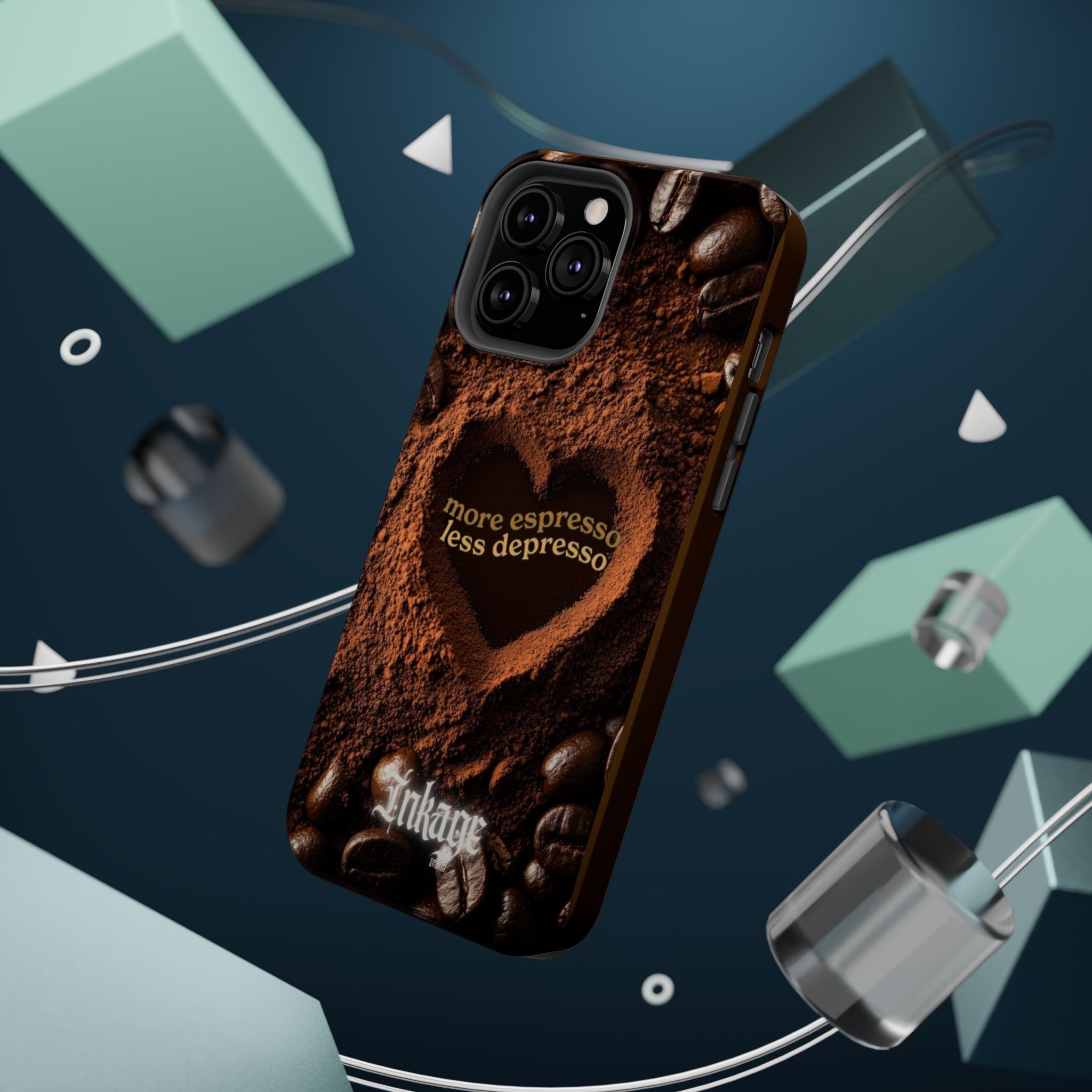 "More Espresso Less Depresso" Magnetic Phone Cases (Quote)
