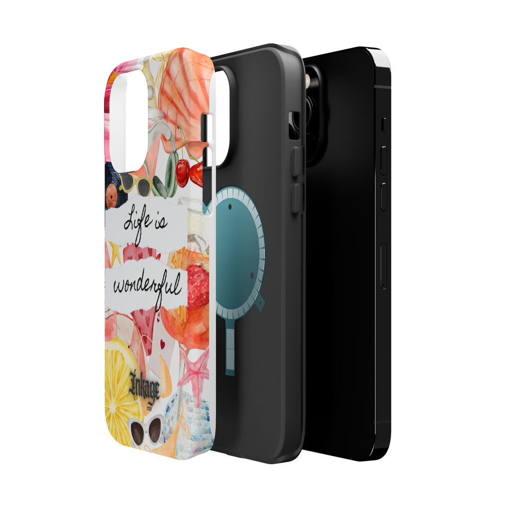 "Life is Wonderful" Quote Magnetic Phone Cases
