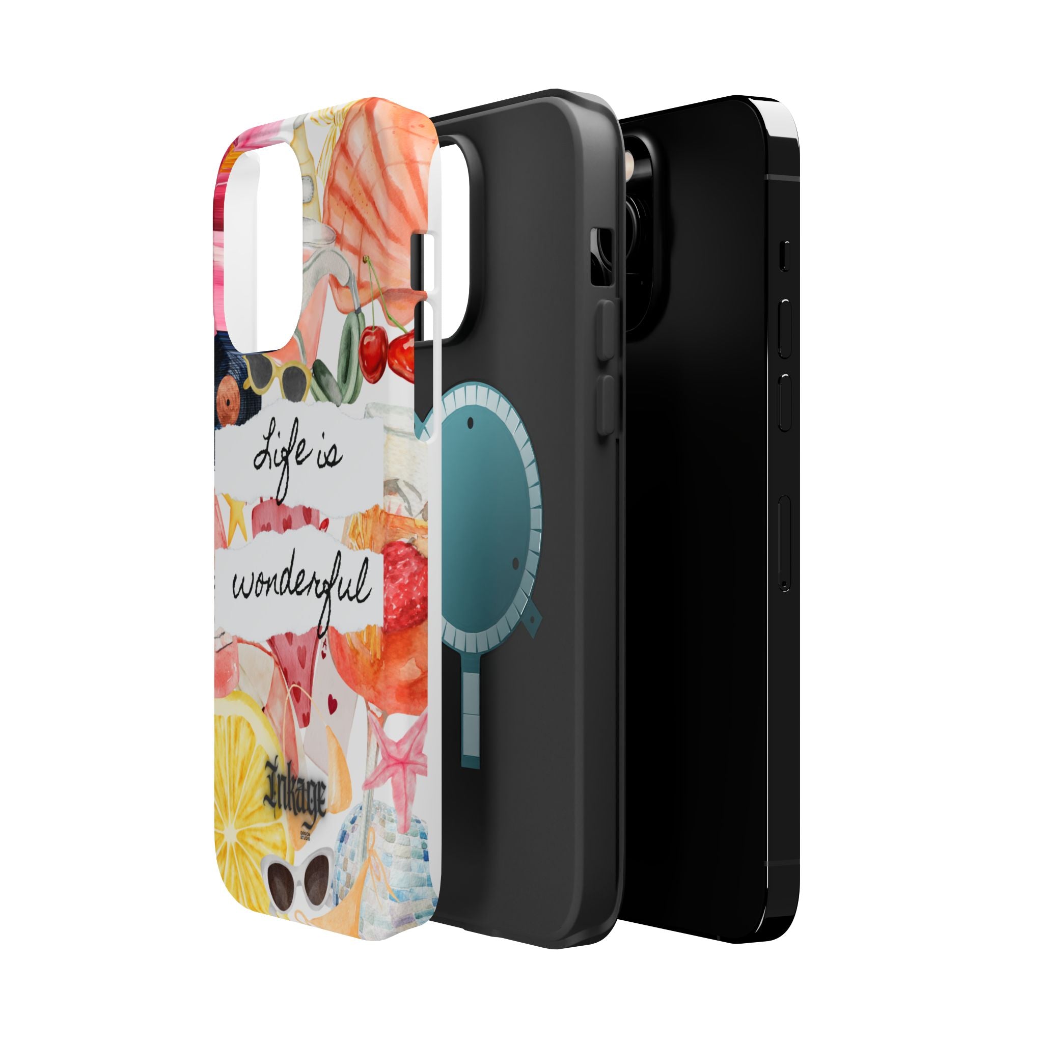 "Life is Wonderful" Quote Magnetic Phone Cases