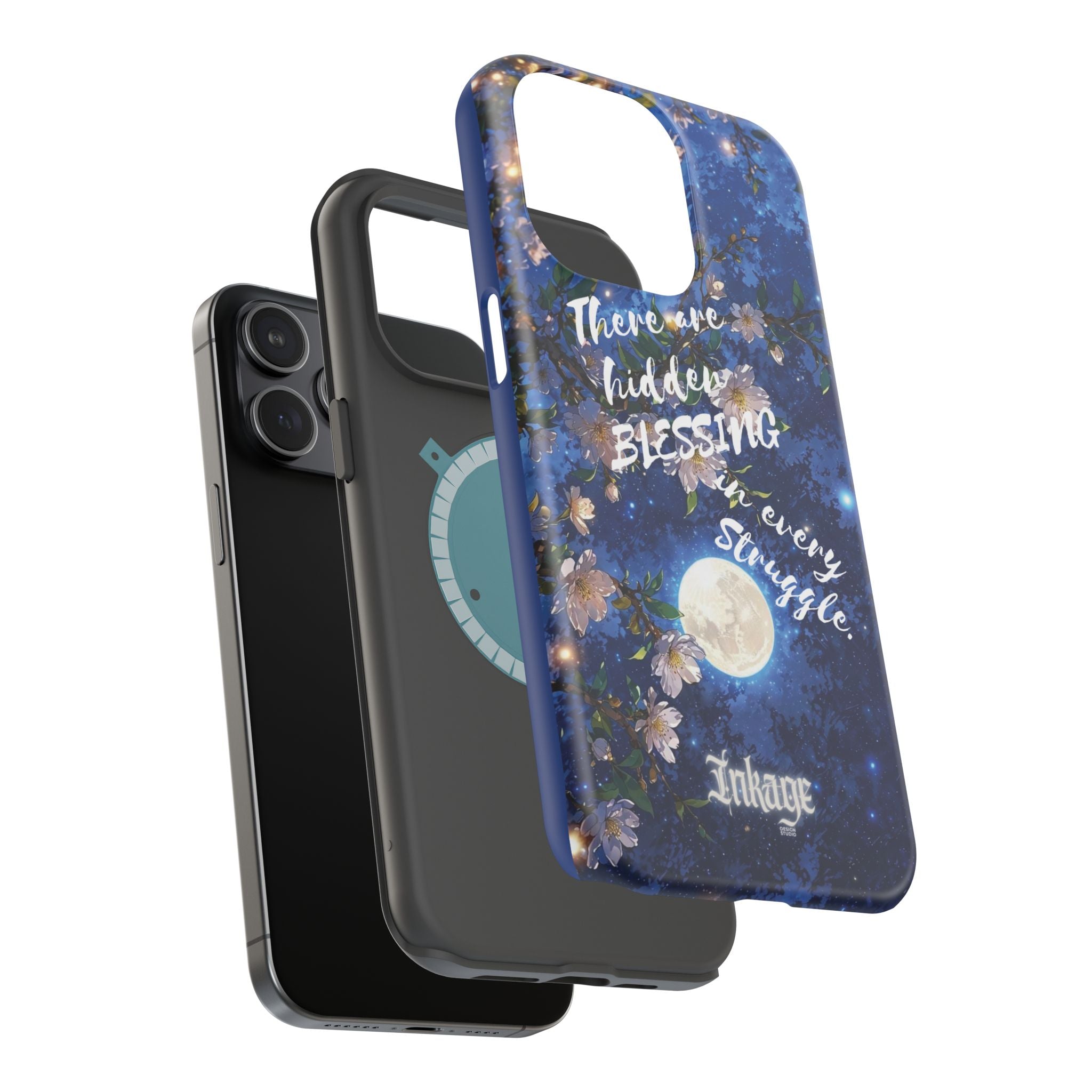 “Moonlit Blessing” Magnetic Phone Cases (Quote)
