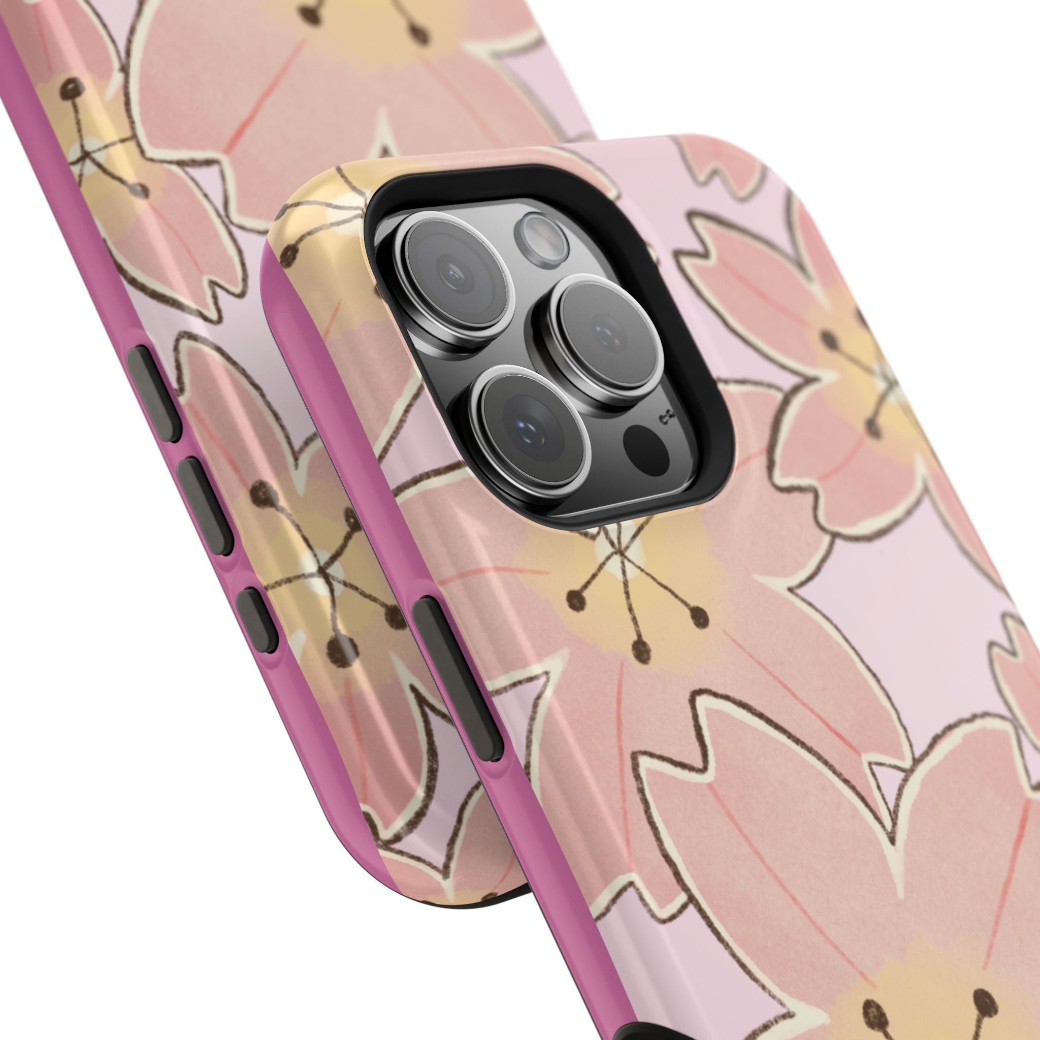 Charming Floral Magnetic Phone Cases (Minimal)