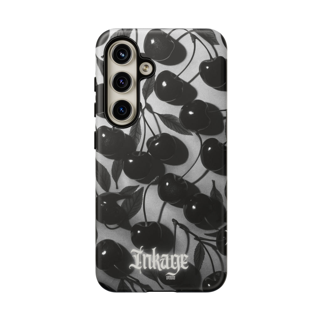 Black Cherry Print Tough Phone Cases (Minimal)