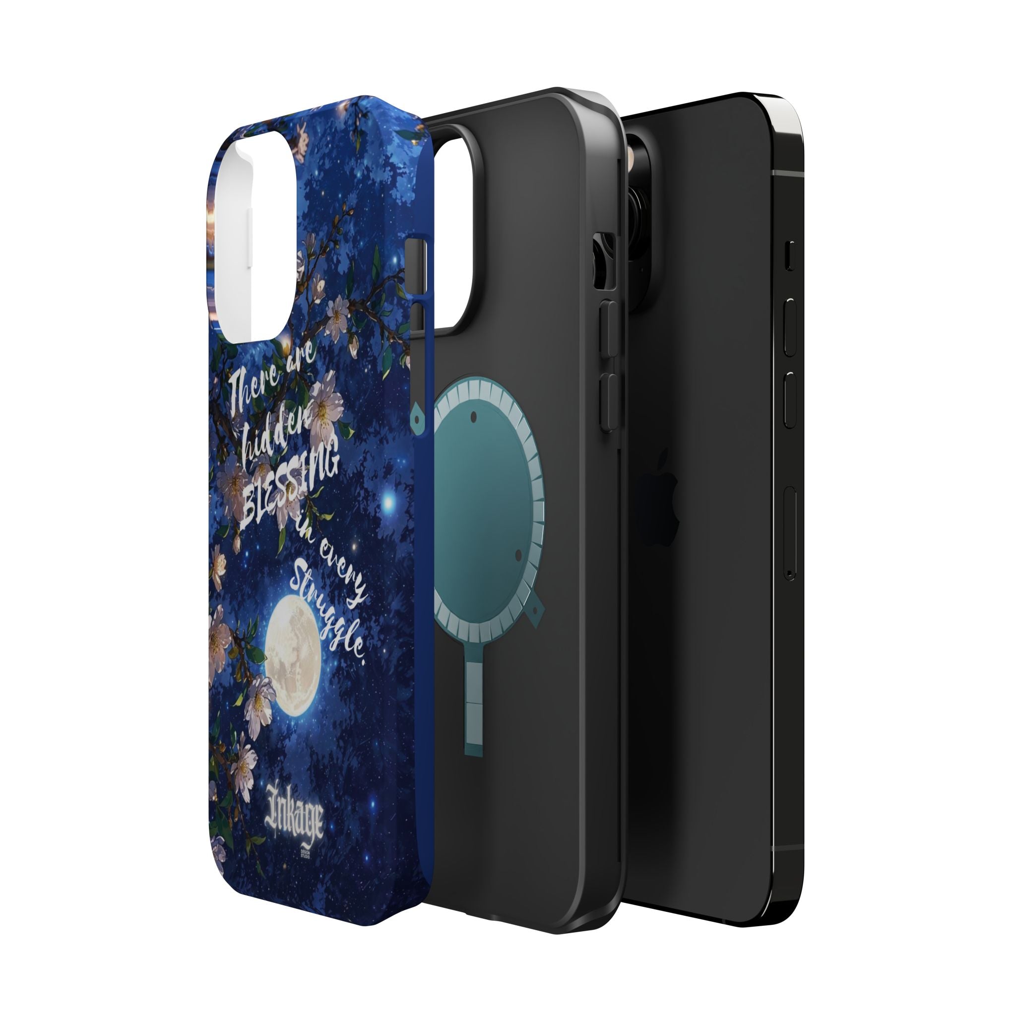 “Moonlit Blessing” Quote Magnetic Phone Cases