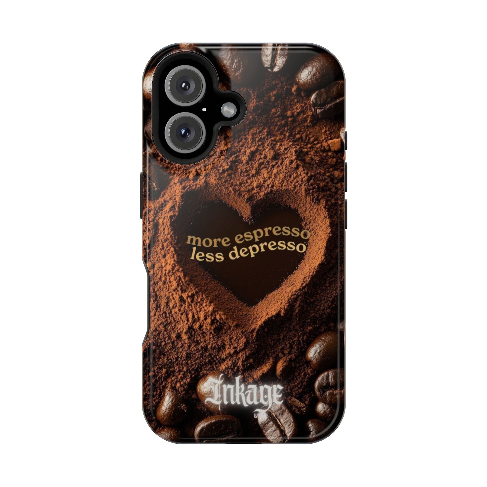 "More Espresso Less Depresso" Magnetic Phone Cases (Quote)