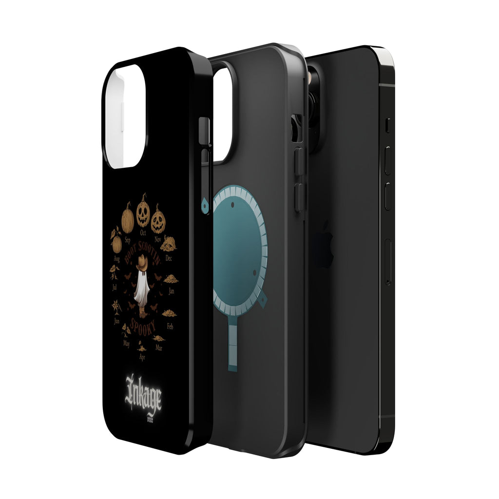 Spooky Boot Halloween Pumpkin Magnetic Phone Case (Season)